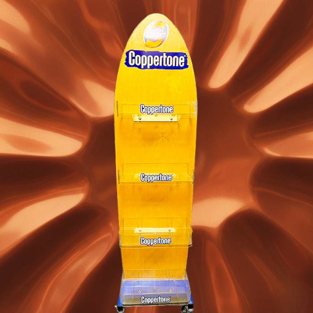 Coppertone Sport Sunscreen Floor Display Rack Store Fixture 2000s