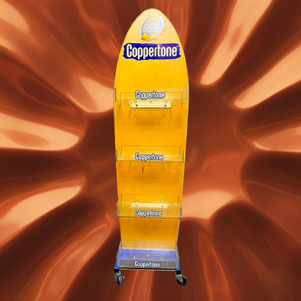 Coppertone Sport Sunscreen Floor Display Rack Store Fixture 2000s