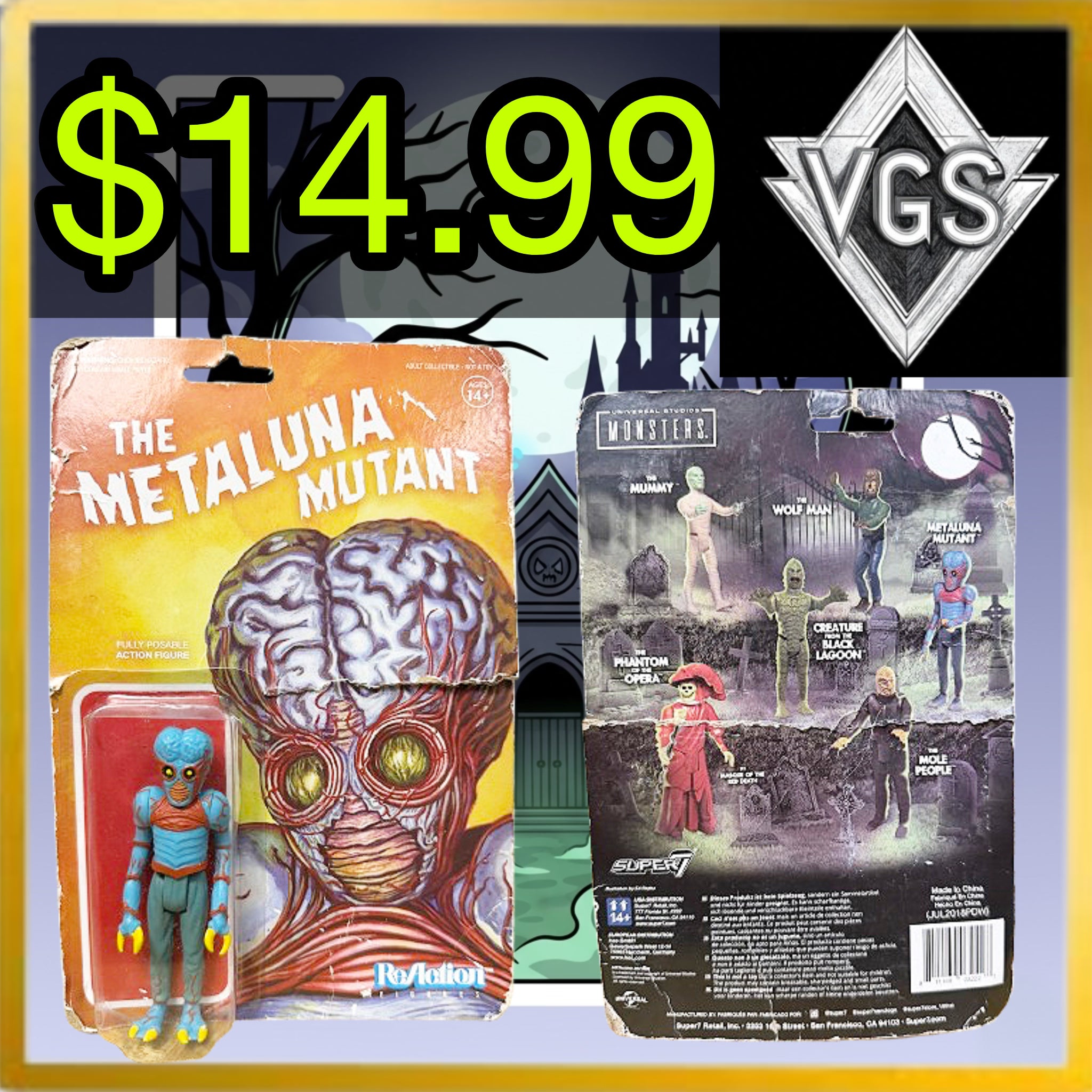 *RETRO* ReAction Figures The Metaluna Mutant Action Figure 2020