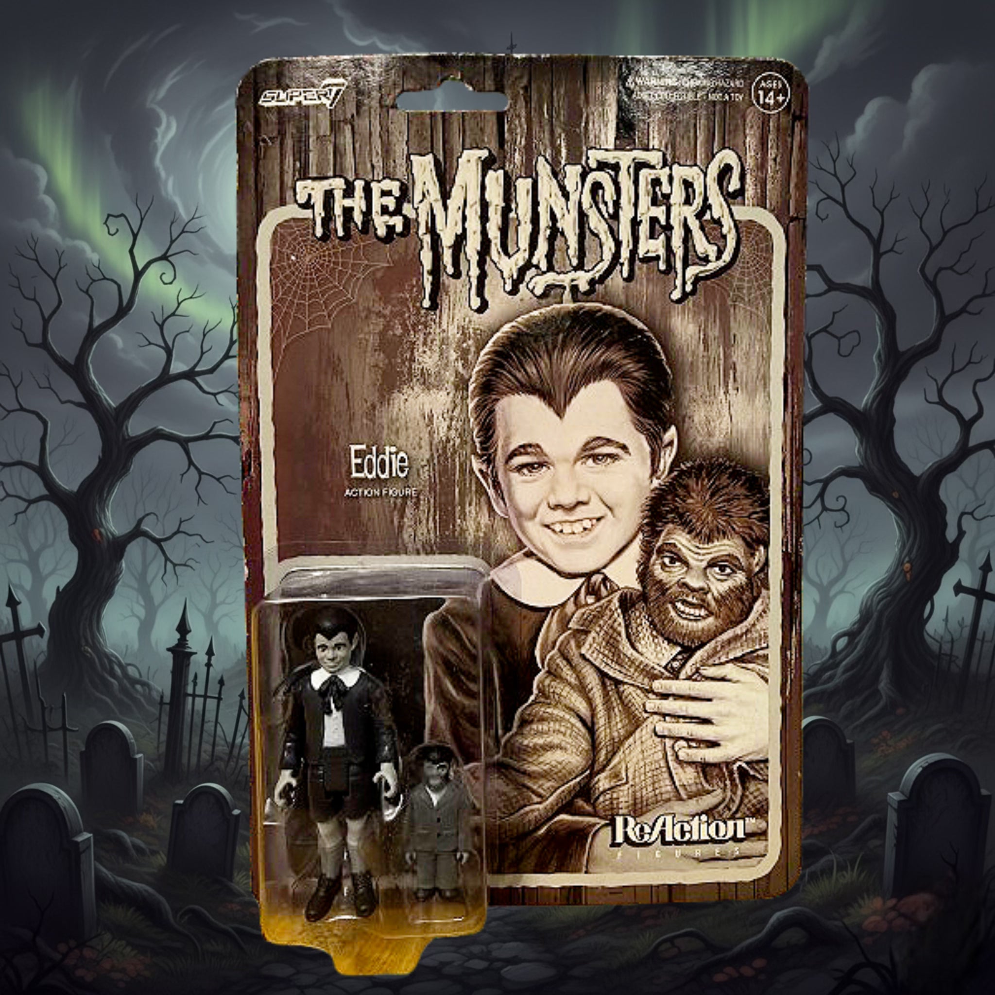 *RETRO* Super7 ReAction Figures The Munsters Eddie Action Figure 2022