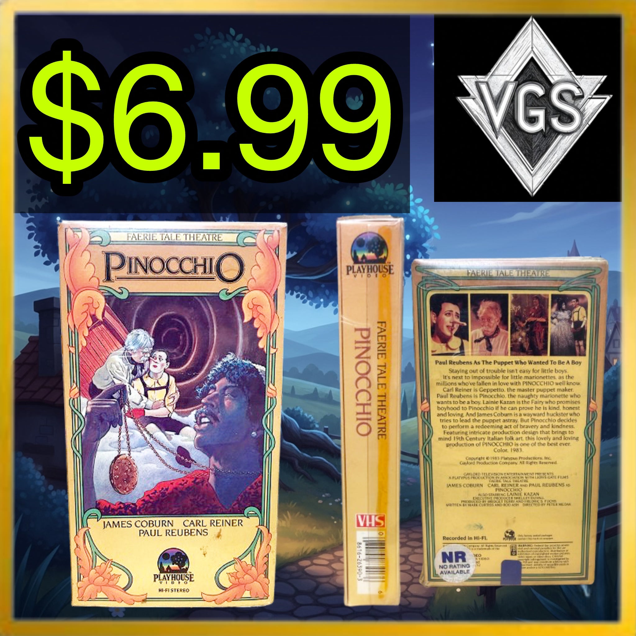 *CLASSIC* Pinocchio VHS 1984
