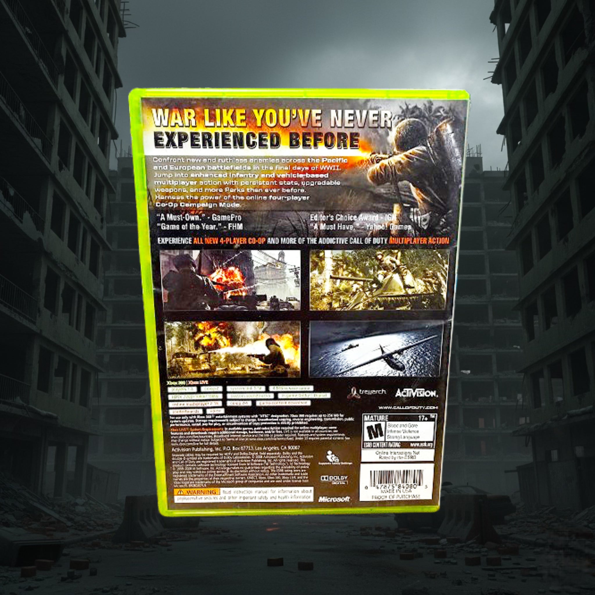 *CLASSIC* Call of Duty: World at War Xbox 360 2008