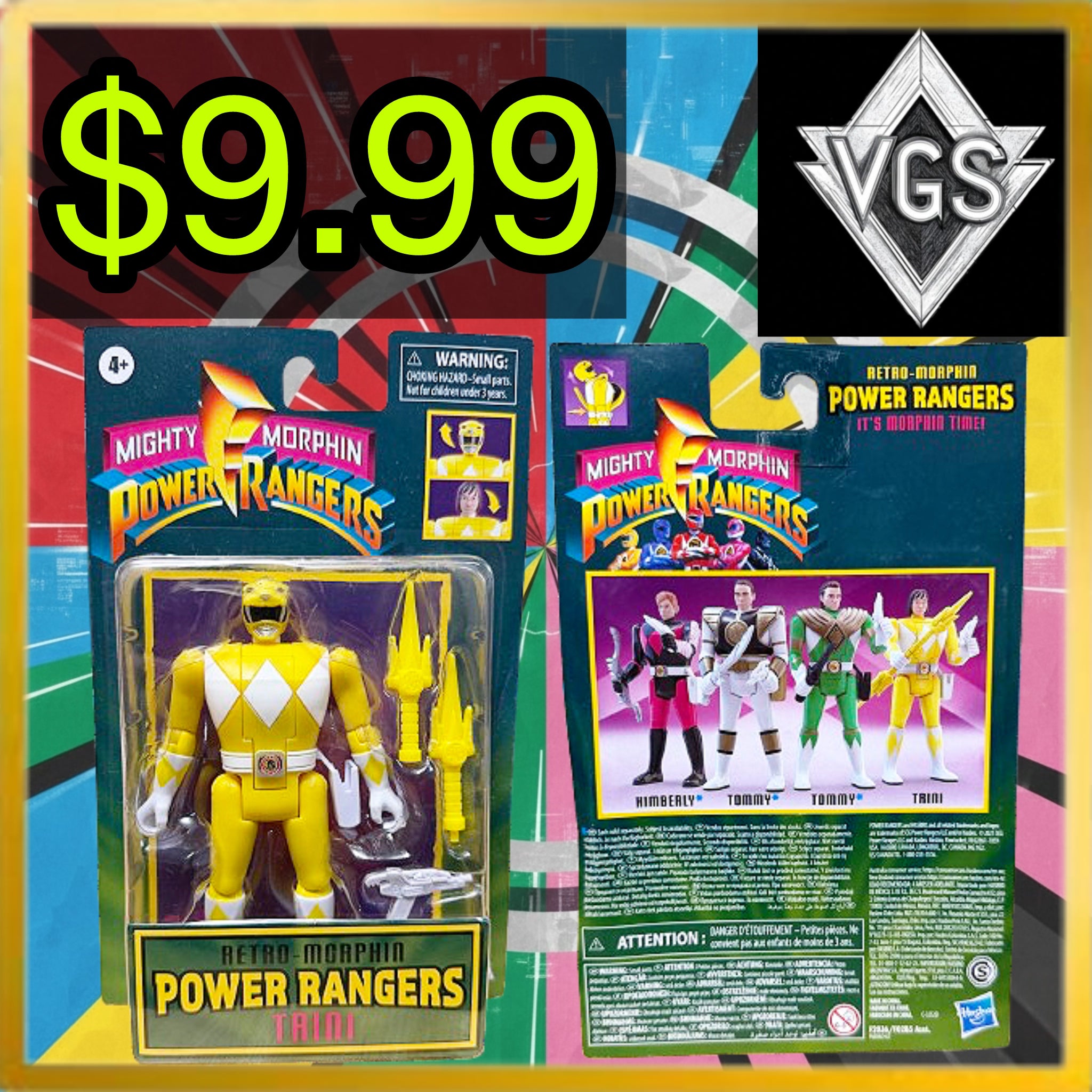 *NEW* Mighty Morphin Power Rangers Retro-Morphin Trini Figure 2020