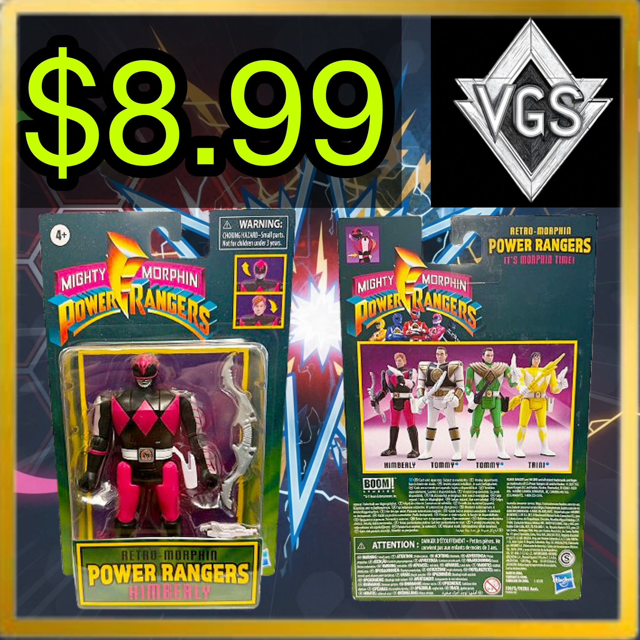 *NEW* Mighty Morphin Power Rangers Retro-Morphin Kimberly Pink Ranger Figure 2020