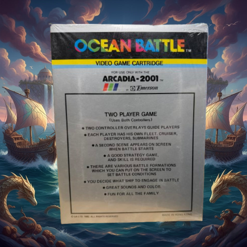 *NEW* Ocean Battle Arcadia-2001 Video Game Cartridge 1982