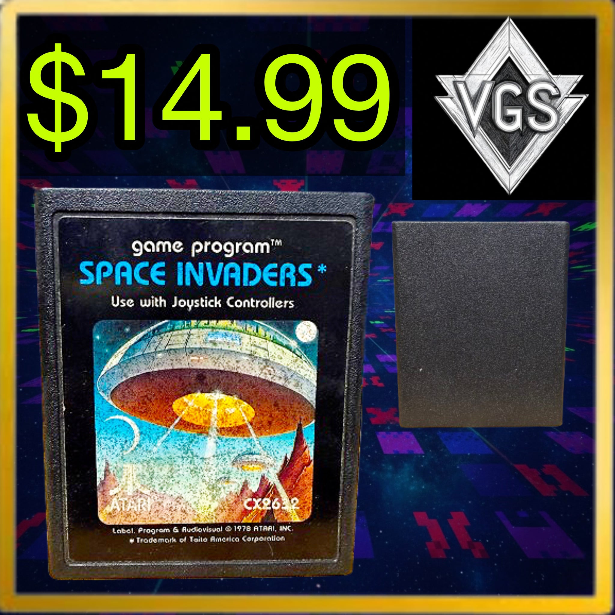 *RETRO* Space Invaders Atari 2600 Cartridge 1980