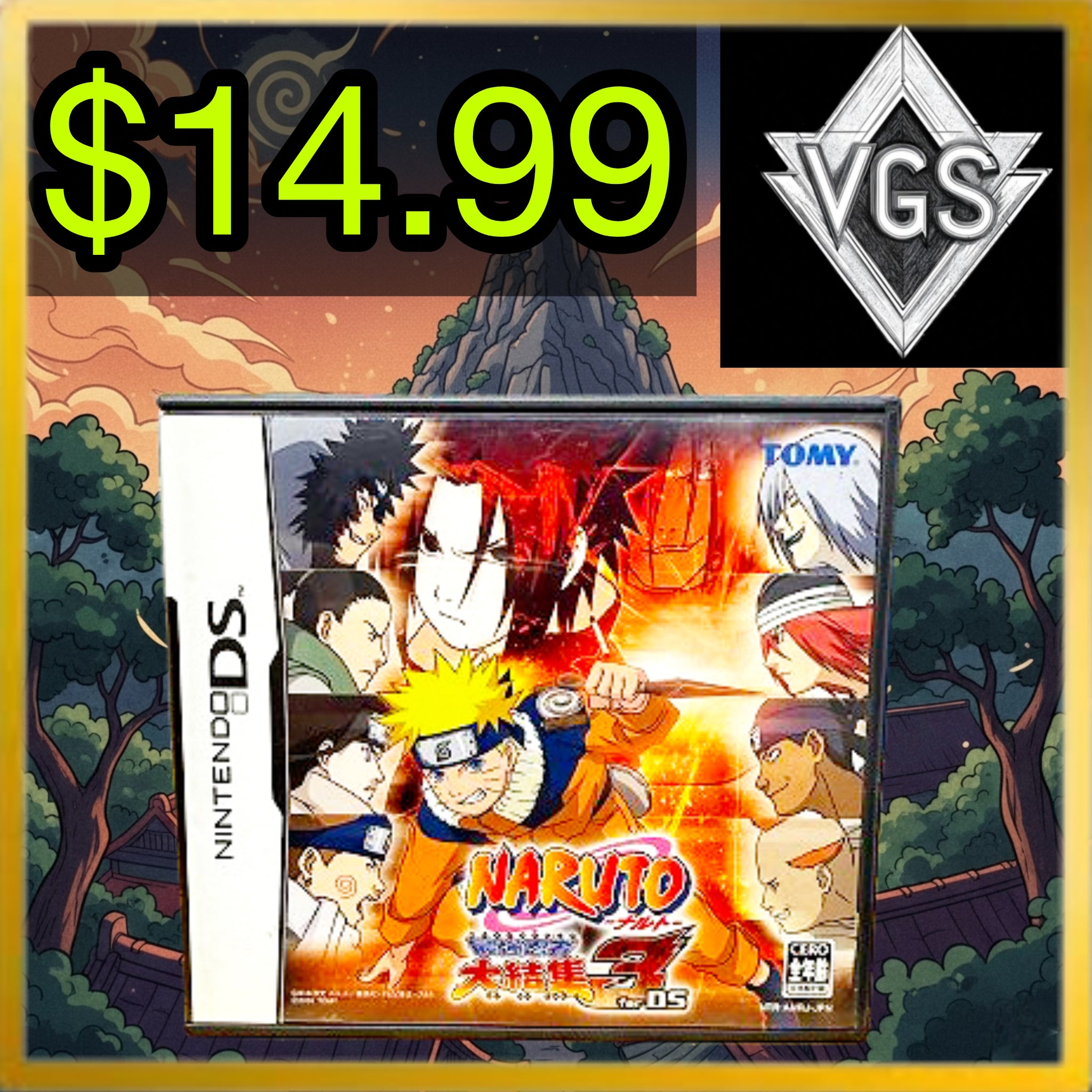 *CLASSIC* Naruto: Saikyou Ninja Daikesshuu 3 Nintendo DS 2005
