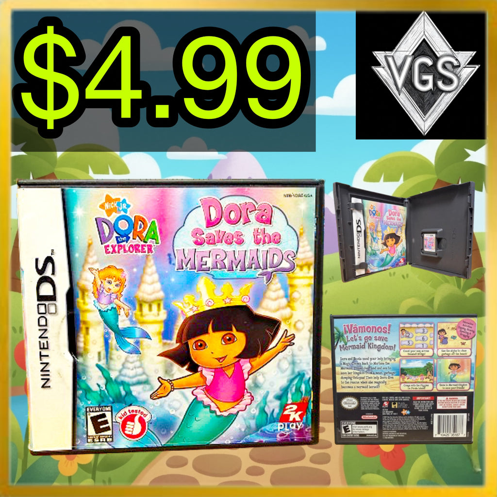 *RETRO* Dora Saves the Mermaids Nintendo DS 2007
