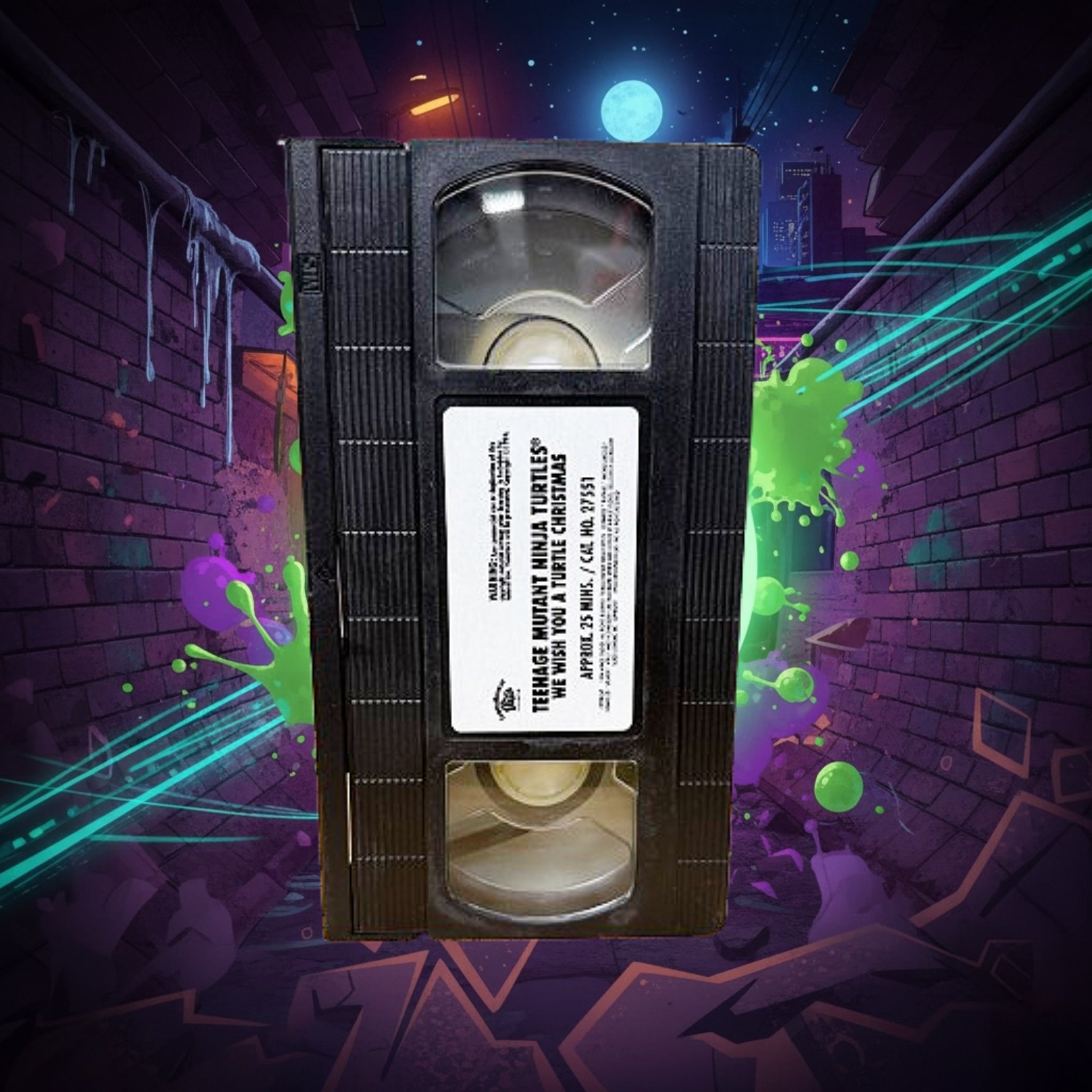 *CLASSIC* Teenage Mutant Ninja Turtles: We Wish You a Turtle Christmas VHS (1990)