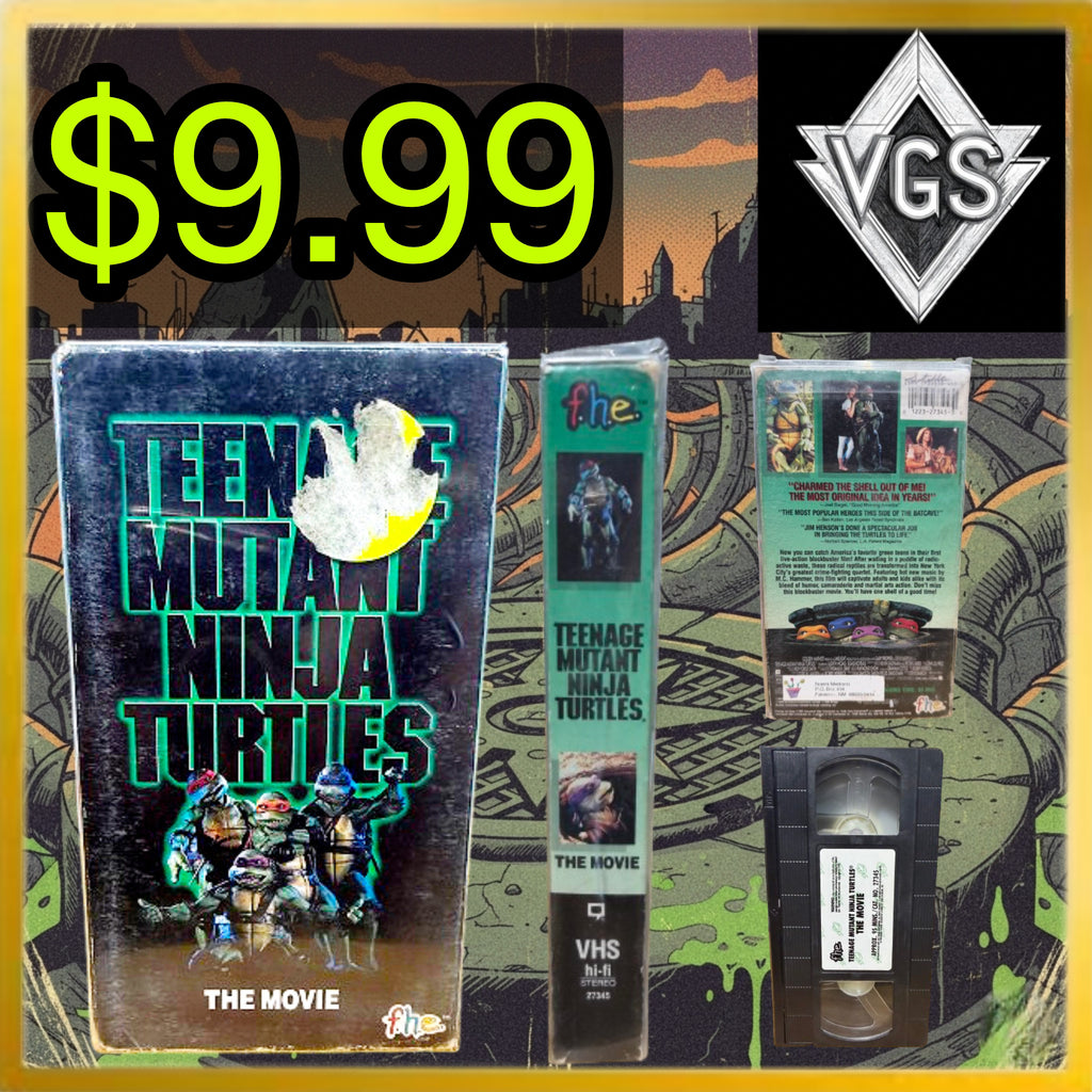 *CLASSIC* Teenage Mutant Ninja Turtles: The Movie VHS (1990)