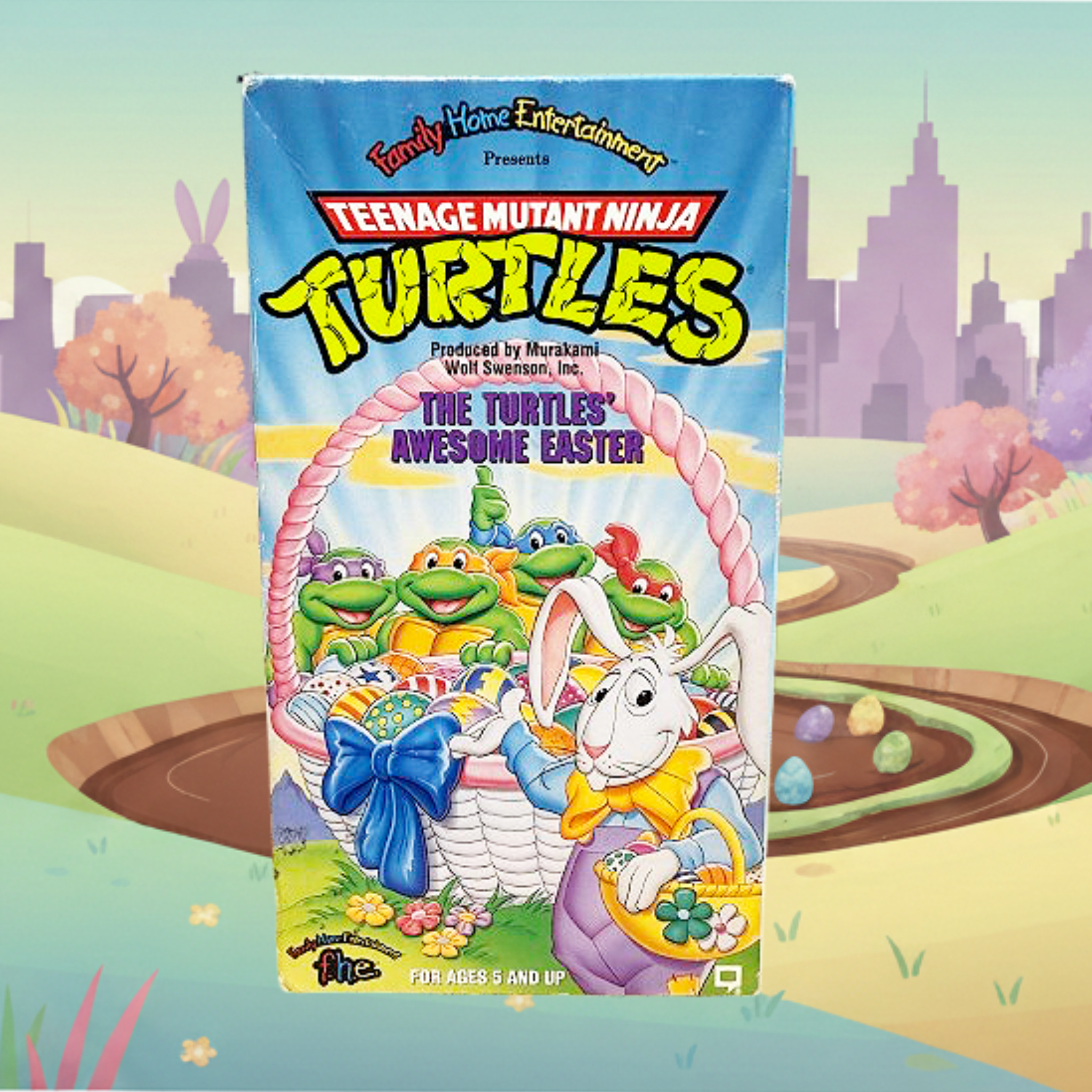*CLASSIC* Teenage Mutant Ninja Turtles: The Turtles’ Awesome Easter VHS (1992)
