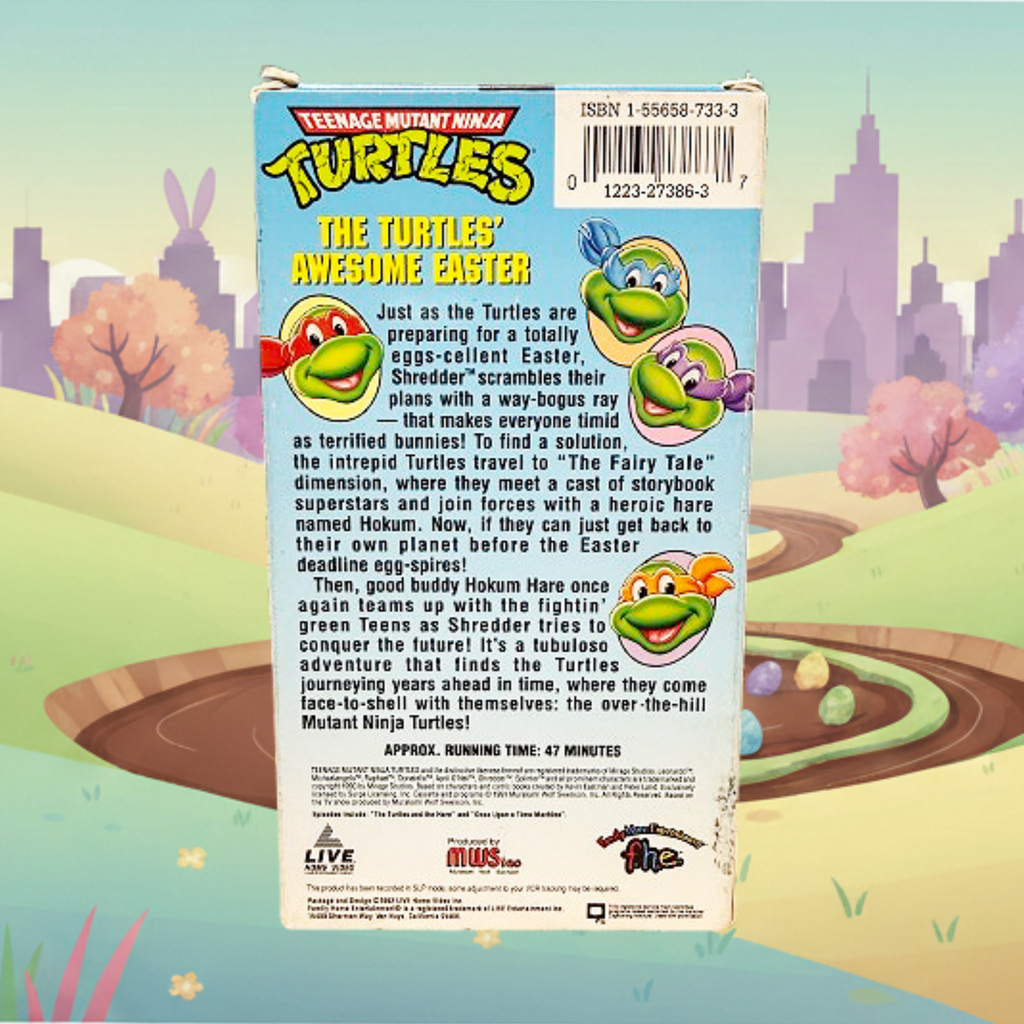 *CLASSIC* Teenage Mutant Ninja Turtles: The Turtles’ Awesome Easter VHS (1992)