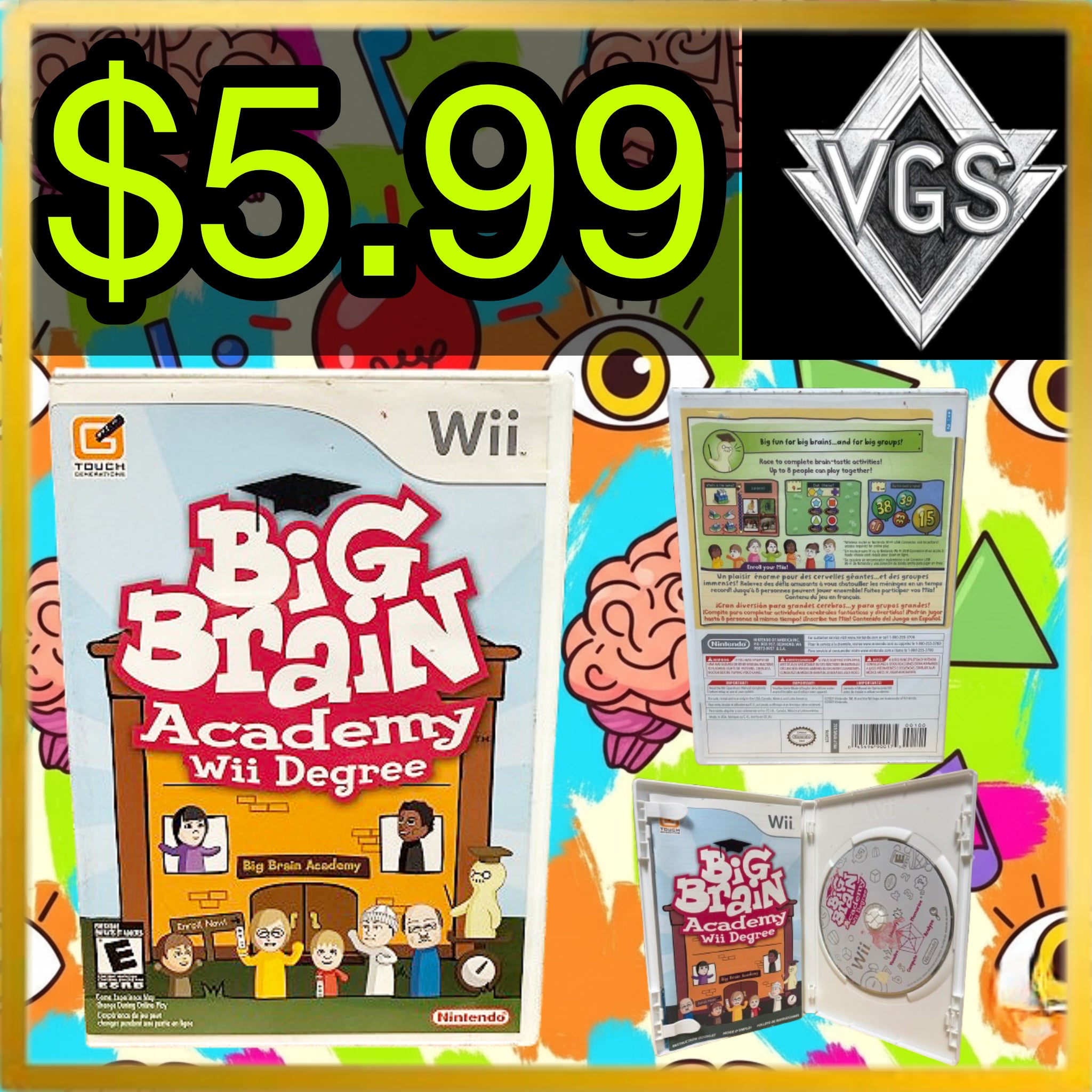 *RETRO* Big Brain Academy: Wii Degree (2007)