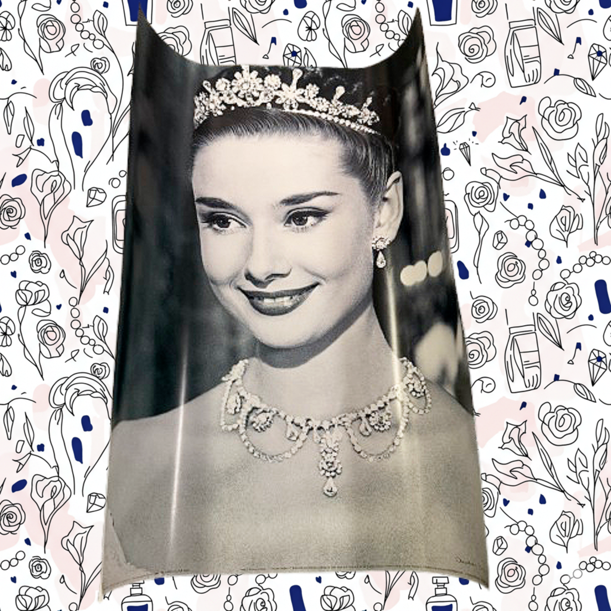 *POSTER* Audrey Hepburn Portrait Wall Art Print (1950s Image)