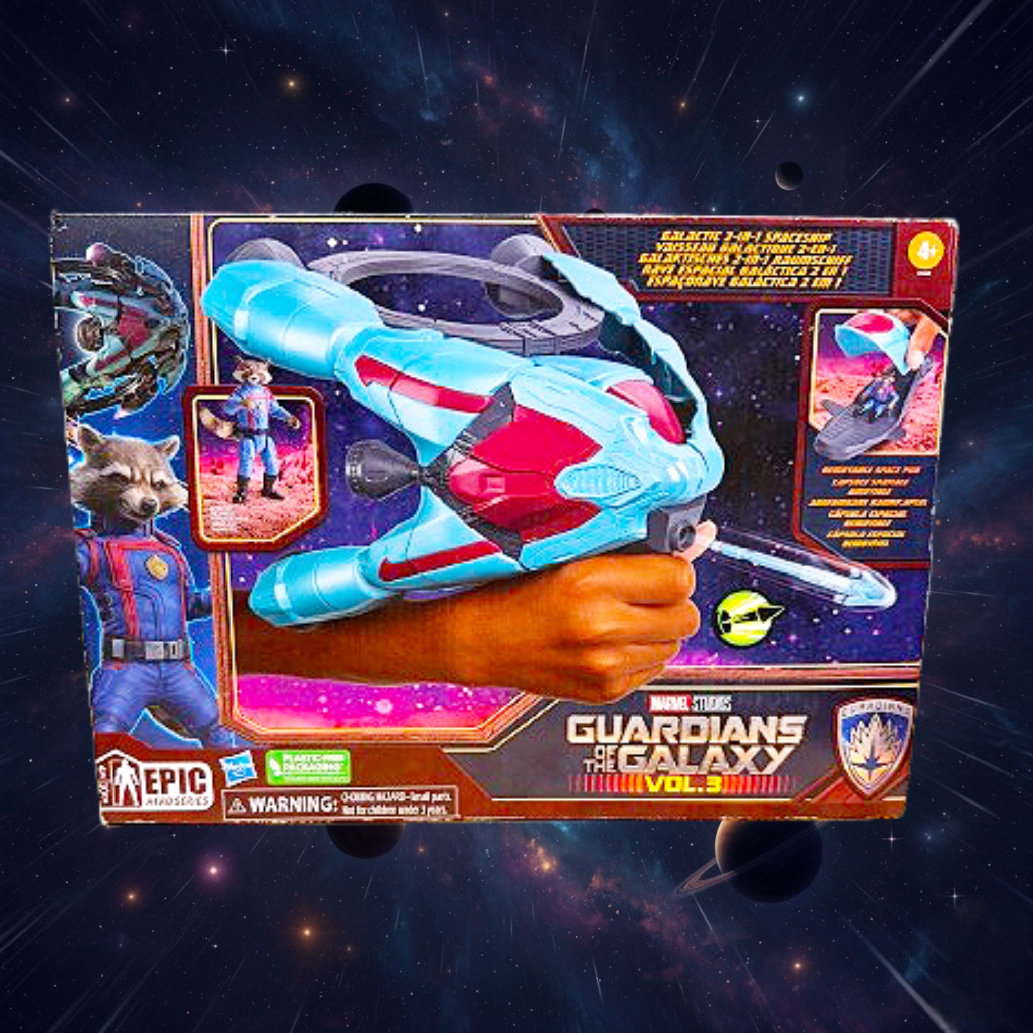 *SEALED* Marvel Studios Guardians of the Galaxy Vol. 3 Galactic 2-in-1 Spaceship with Rocket Figure 2023