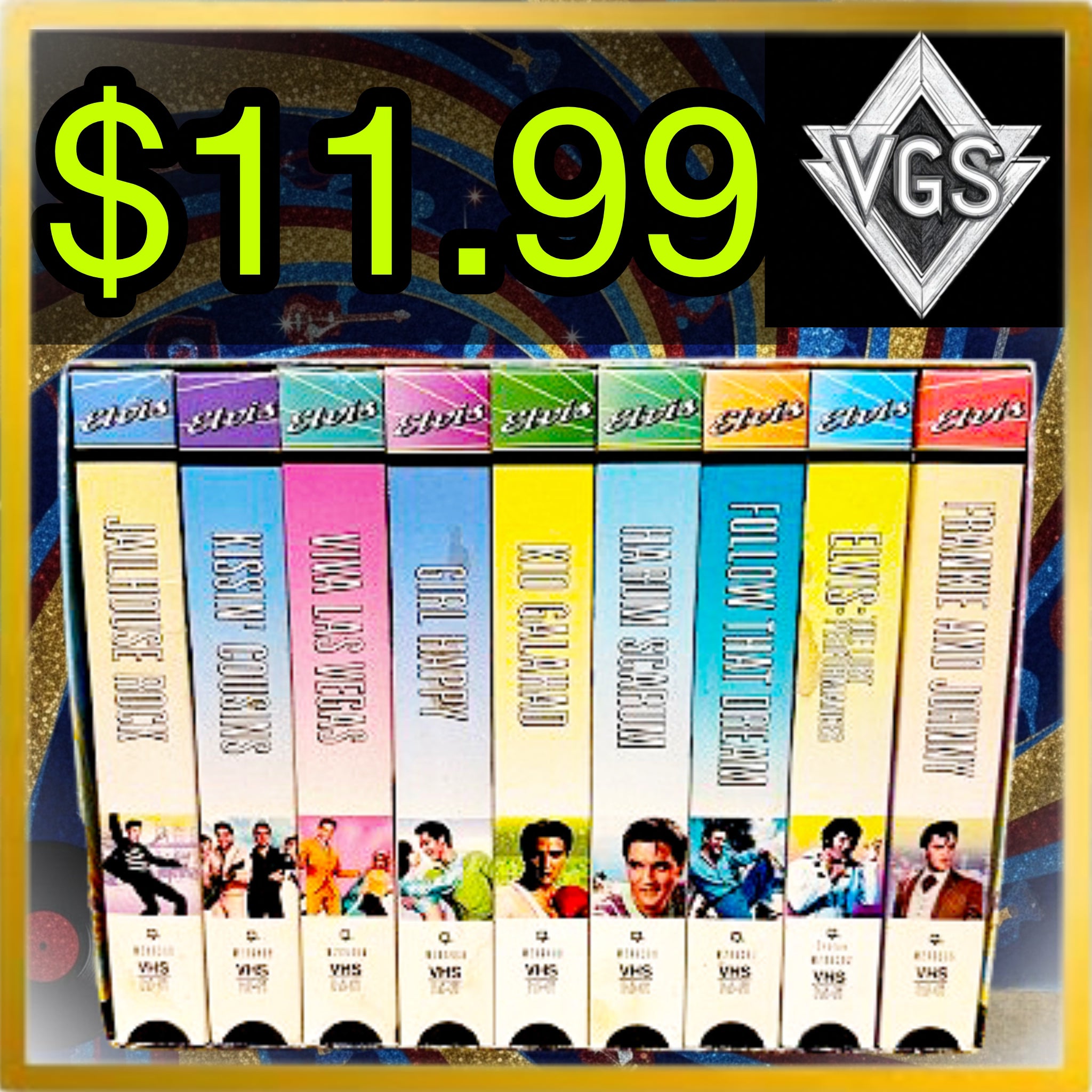 *CLASSIC* Elvis Commemorative Collection Vol. 1 VHS Box Set 1997