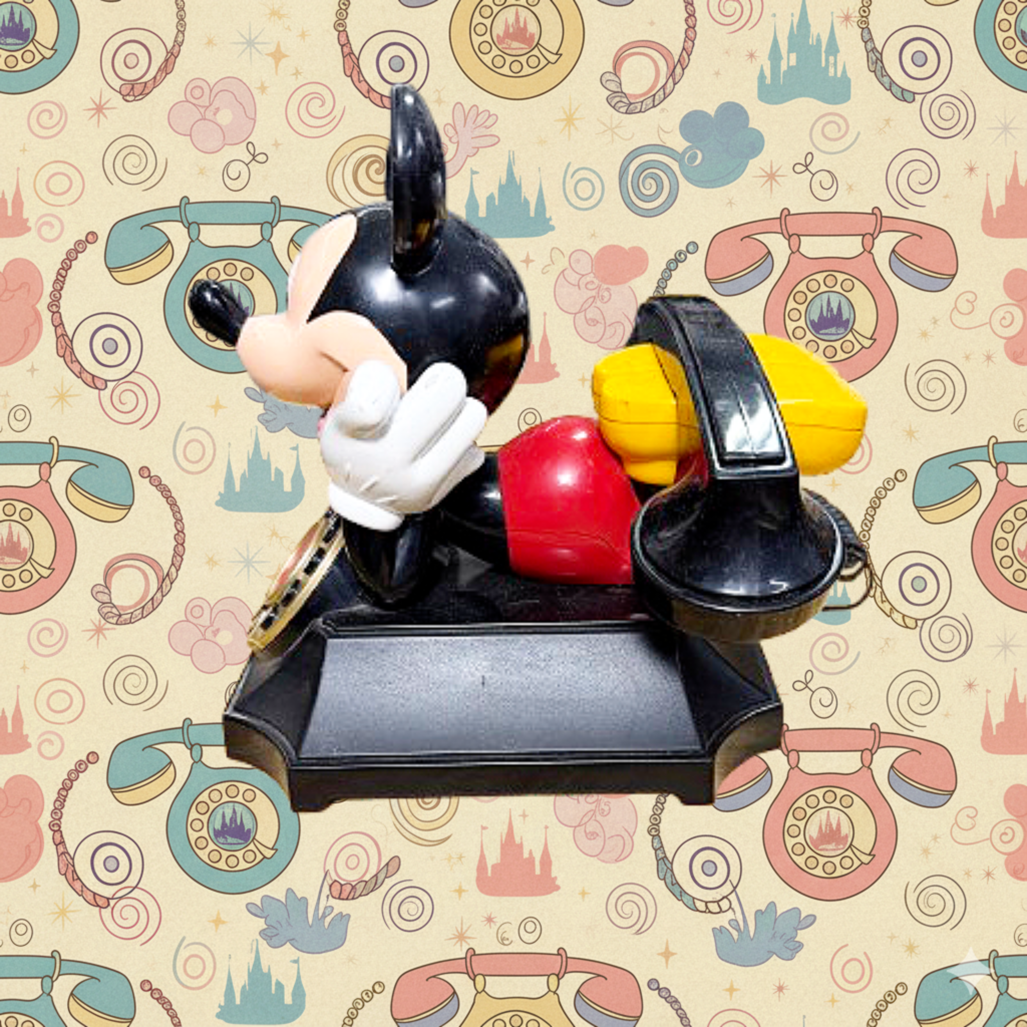 *VINTAGE* Mickey Mouse Rotary Telephone Collectible 1976