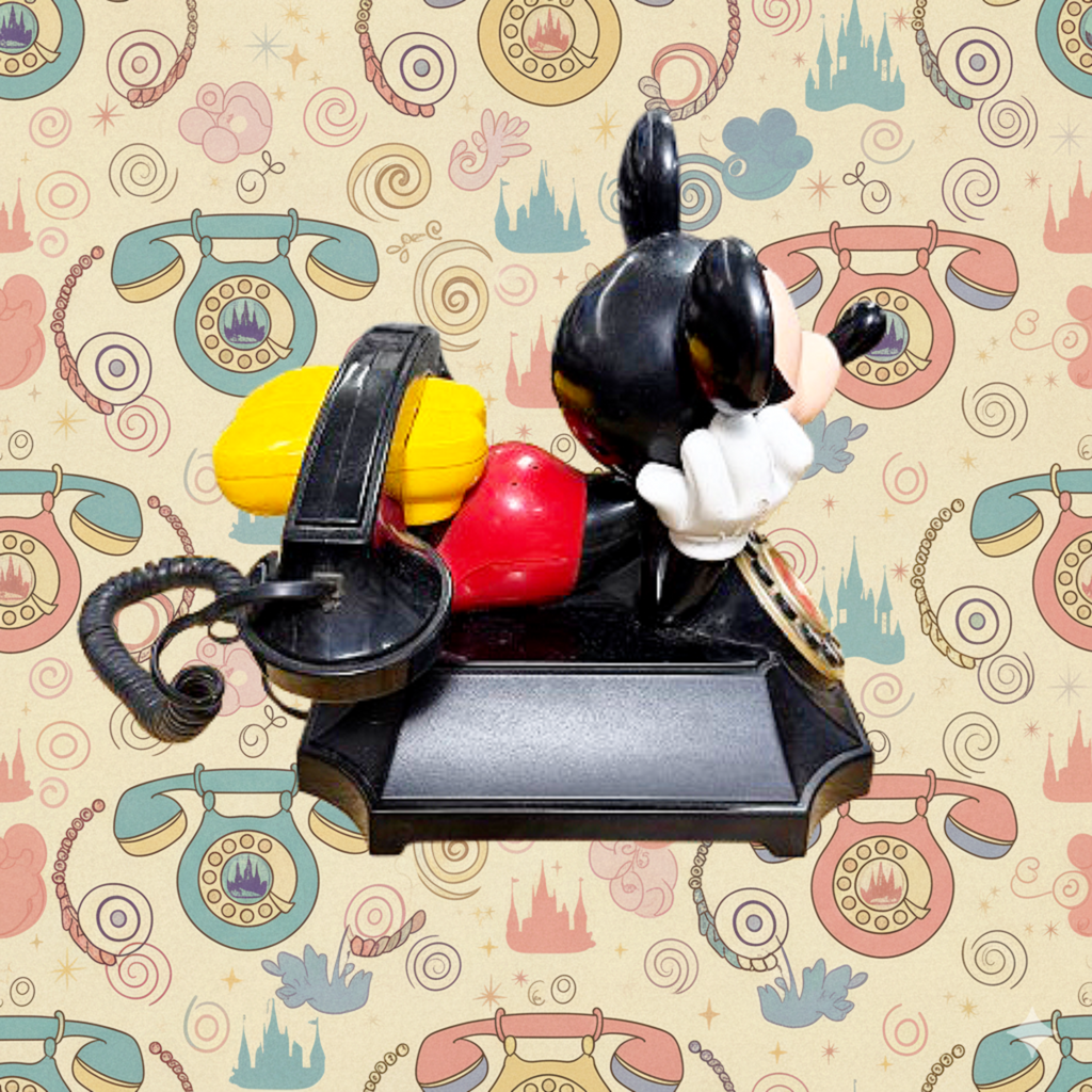 *VINTAGE* Mickey Mouse Rotary Telephone Collectible 1976