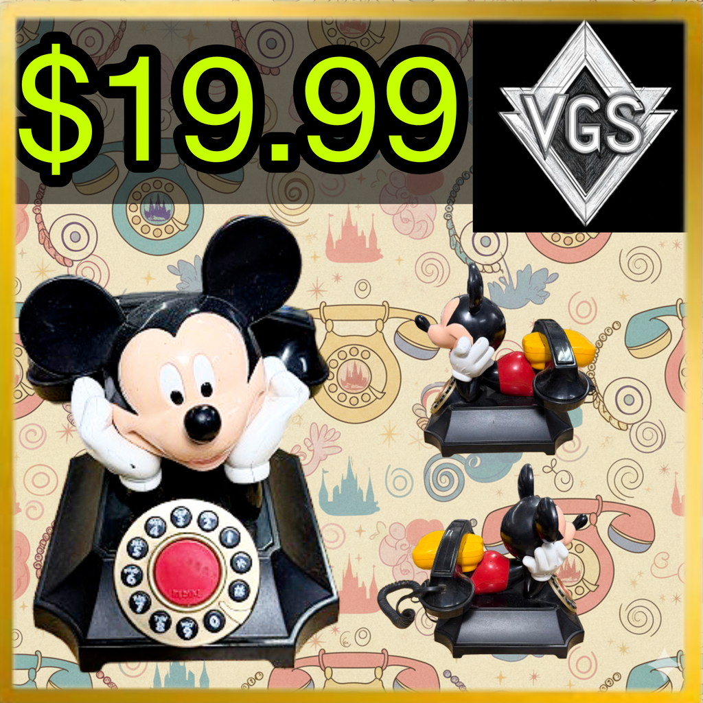 *VINTAGE* Mickey Mouse Rotary Telephone Collectible 1976