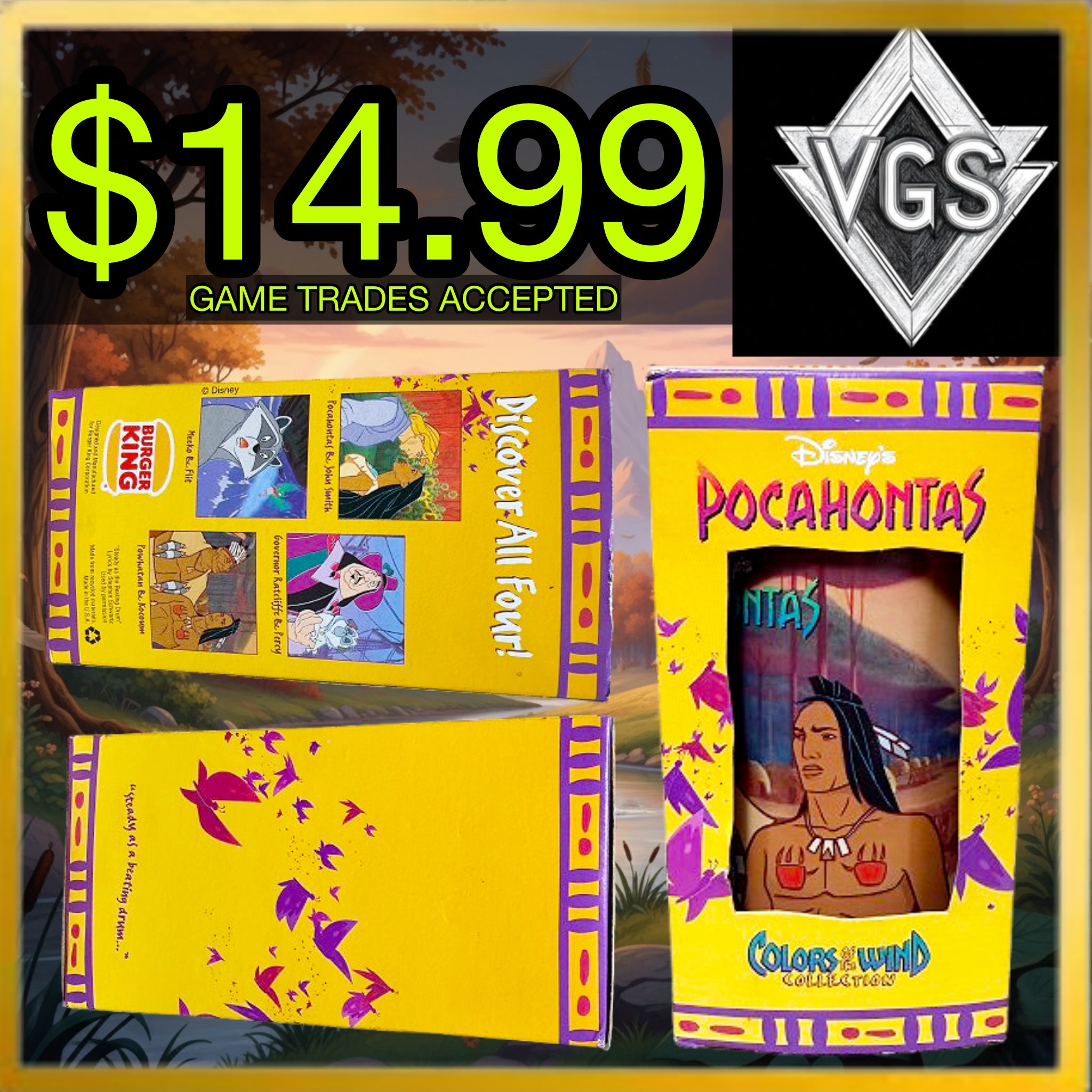 *RETRO* Disney’s Pocahontas Colors of the Wind Collection Figure 1995