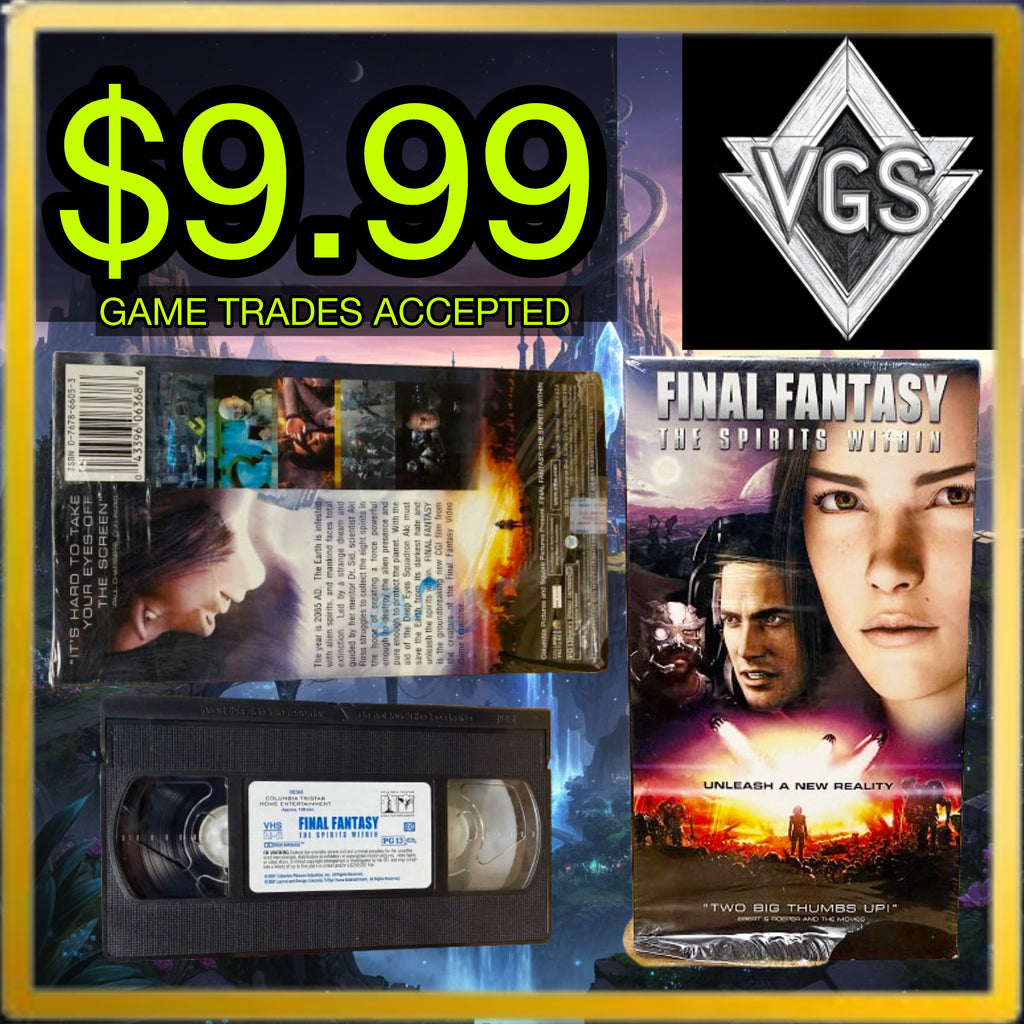 *RETRO* Final Fantasy: The Spirits Within VHS 2001