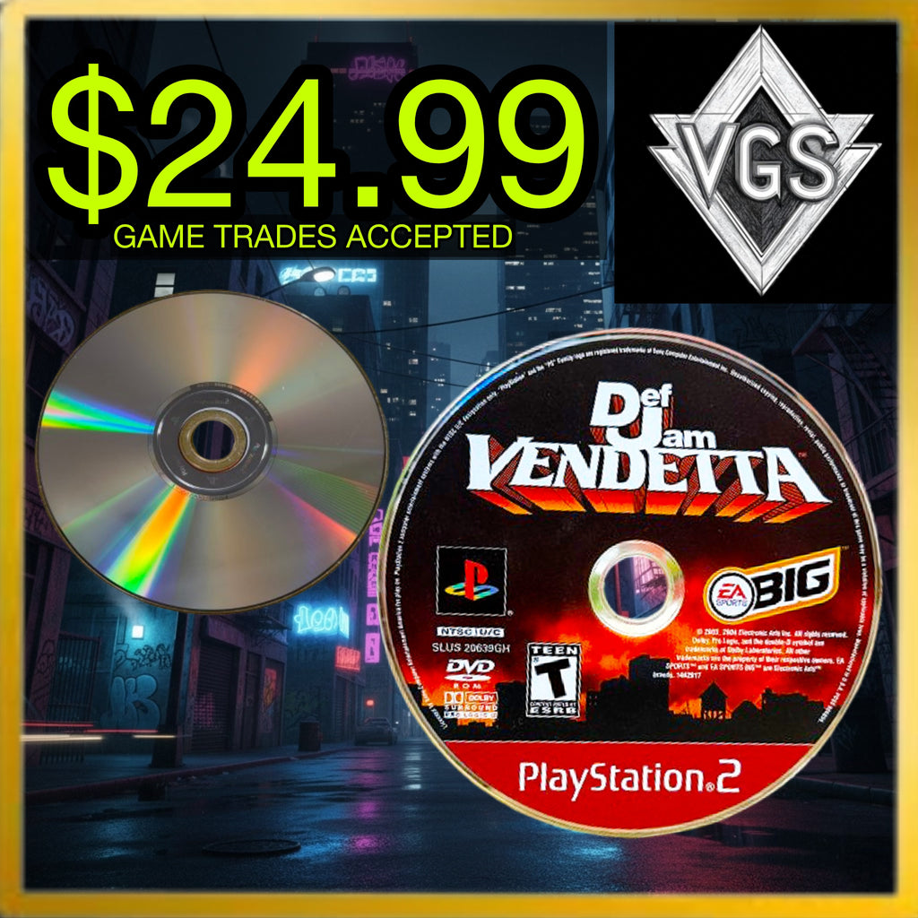 *RETRO* Def Jam Vendetta PlayStation 2 (Loose Disc) 2003