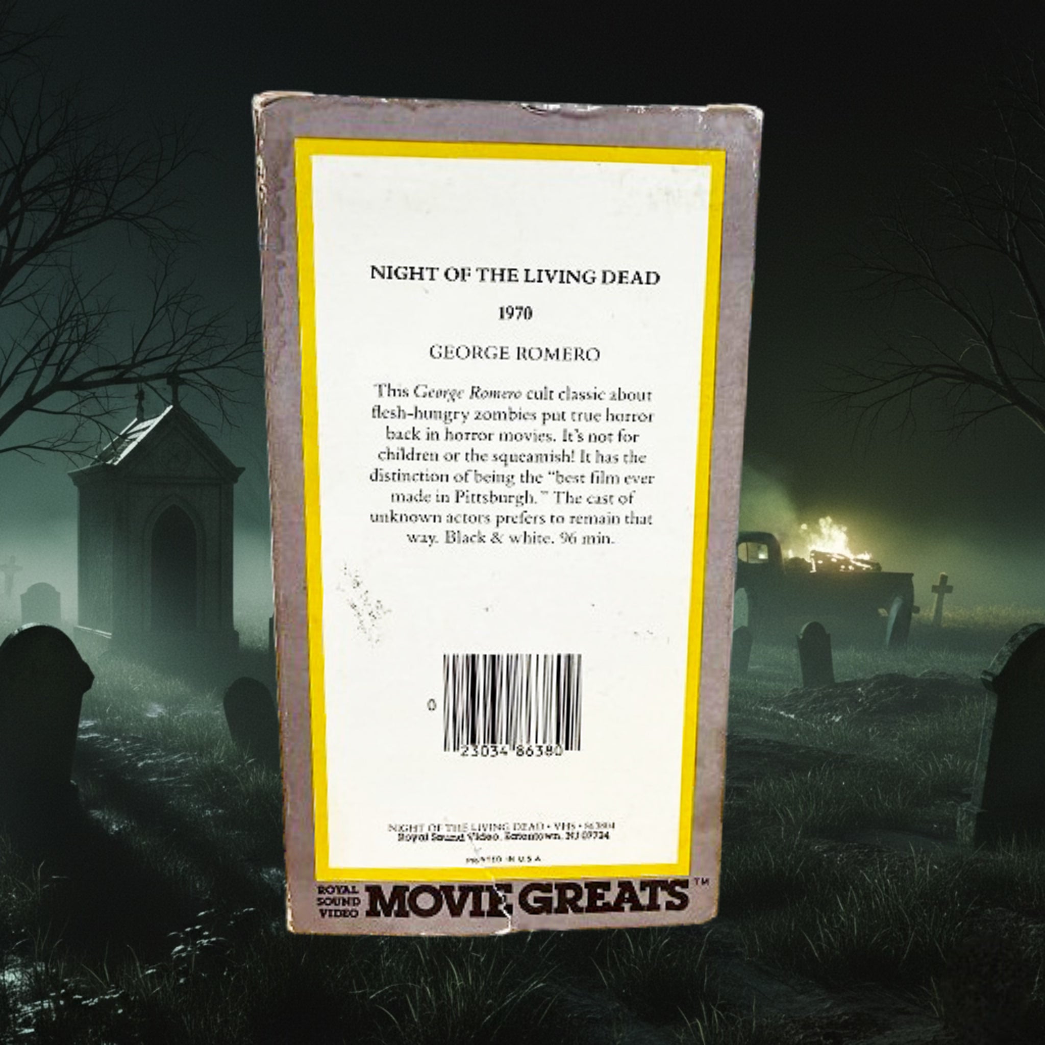 *VINTAGE* Night of the Living Dead VHS (Movie Greats Edition) 1970