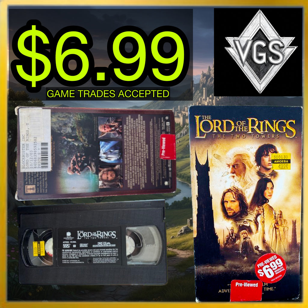 *CLASSIC* The Lord of the Rings: The Two Towers VHS 2002