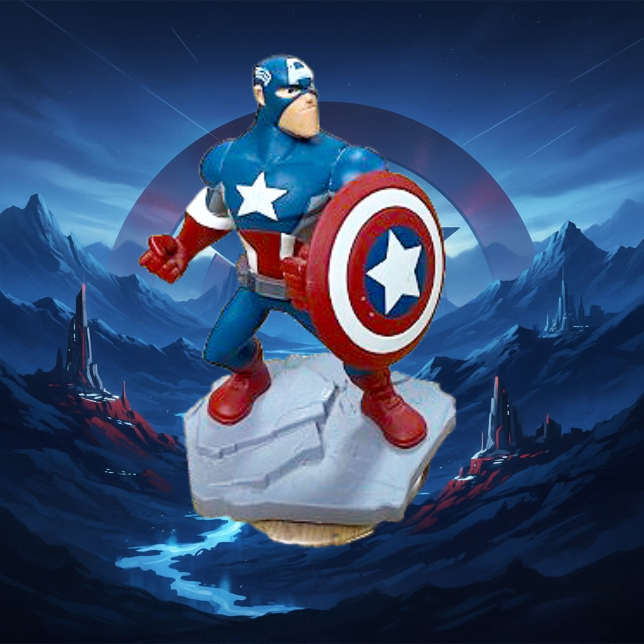 *TOY* Captain America Disney Infinity Figure 2014