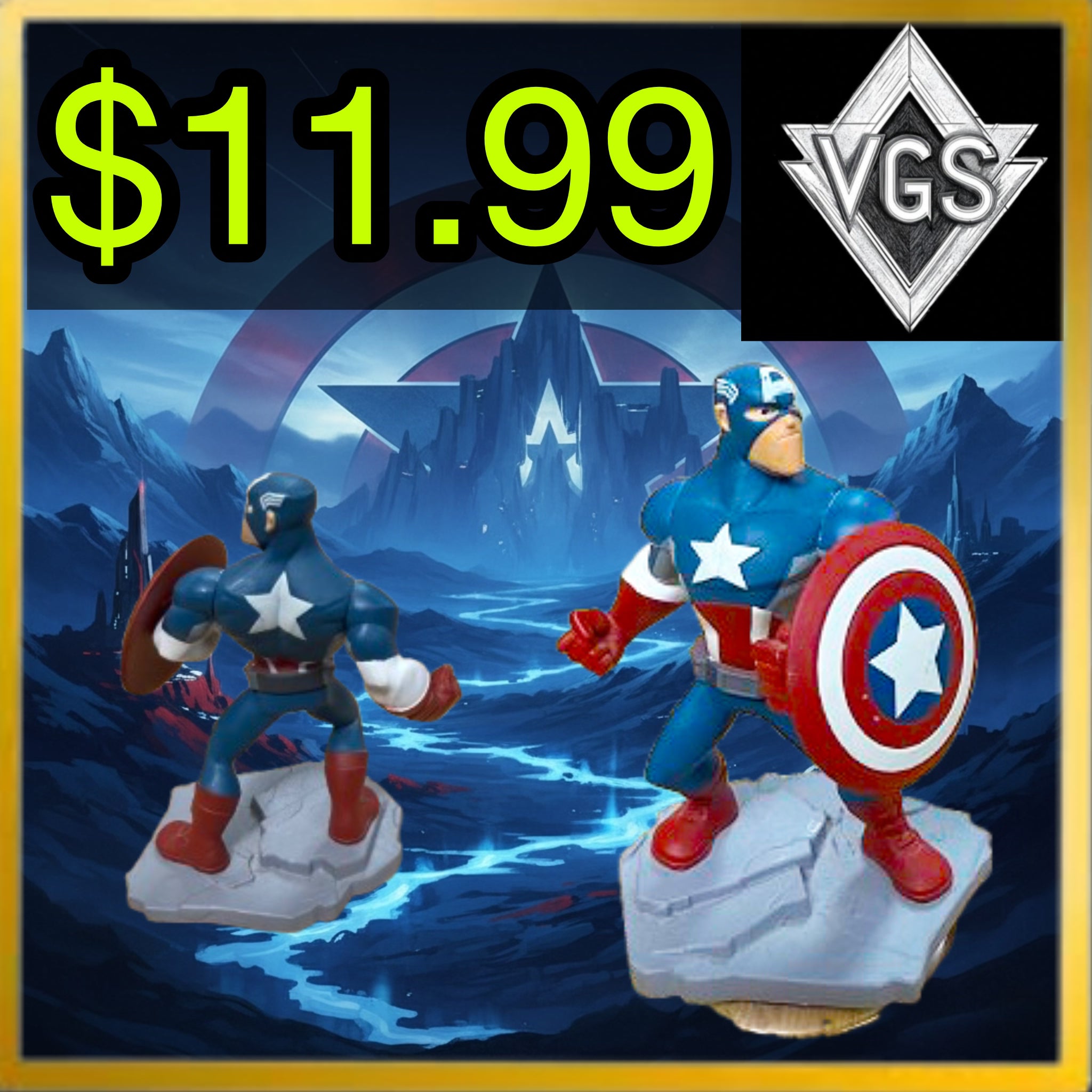 *TOY* Captain America Disney Infinity Figure 2014
