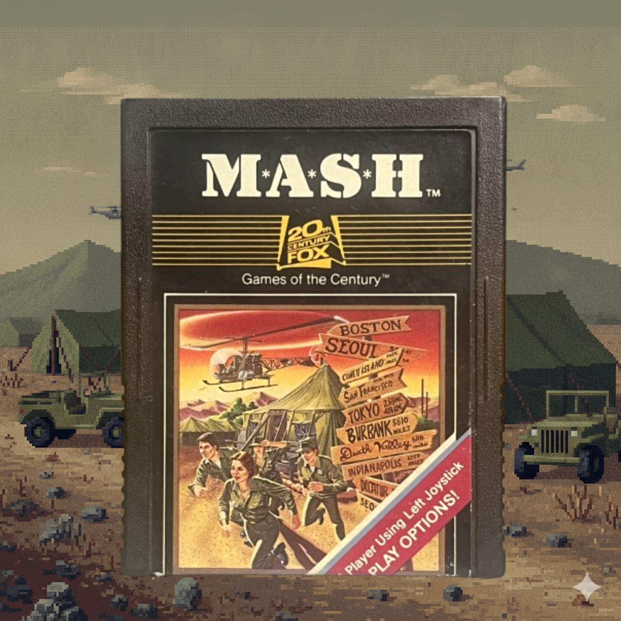 MASH Atari 2600 Cartridge & Instruction Manual 1983 Fox Video Games