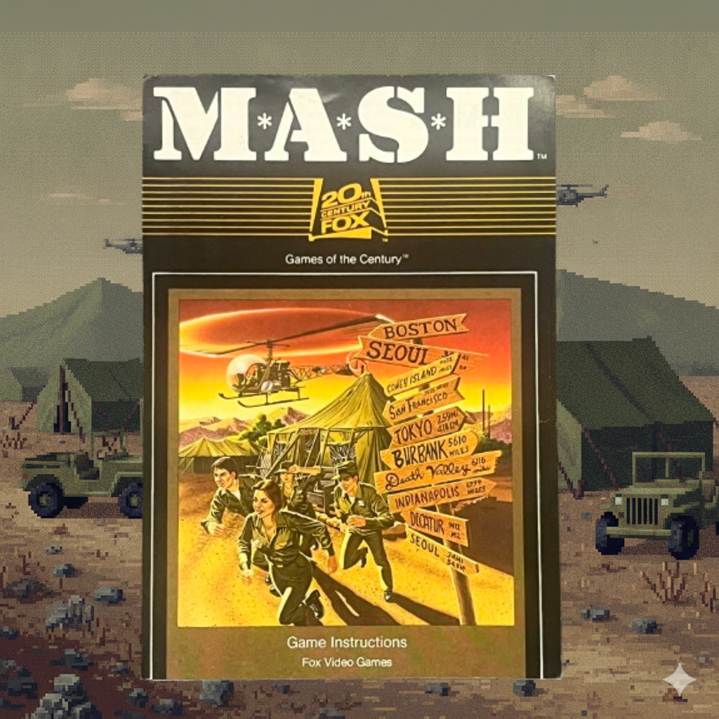 MASH Atari 2600 Cartridge & Instruction Manual 1983 Fox Video Games