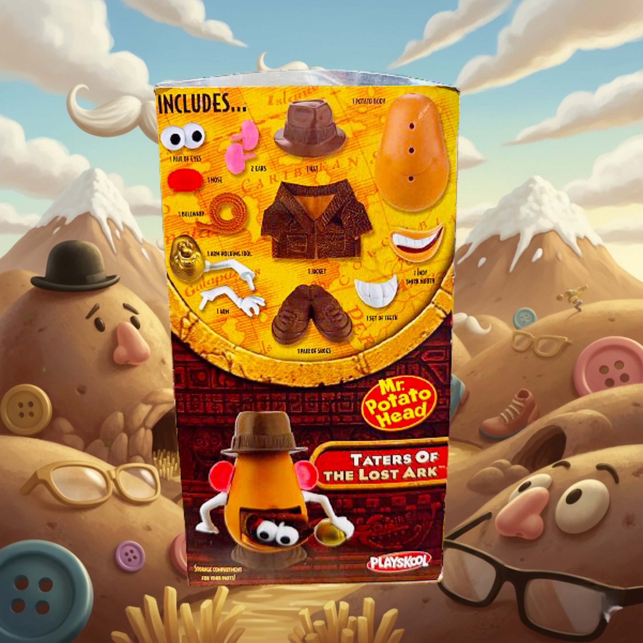 *SEALED* Indiana Jones Mr. Potato Head “Taters of the Lost Ark” Playskool Figure 2008
