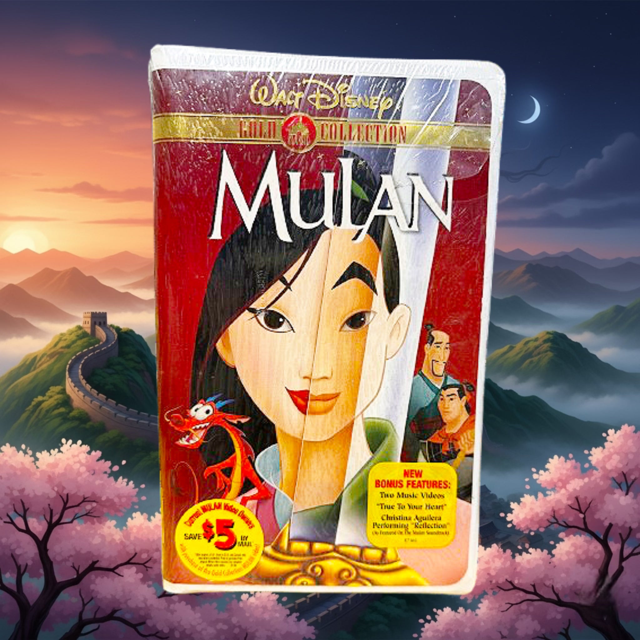 *SEALED* Disney’s Mulan Gold Classic Collection VHS 1998