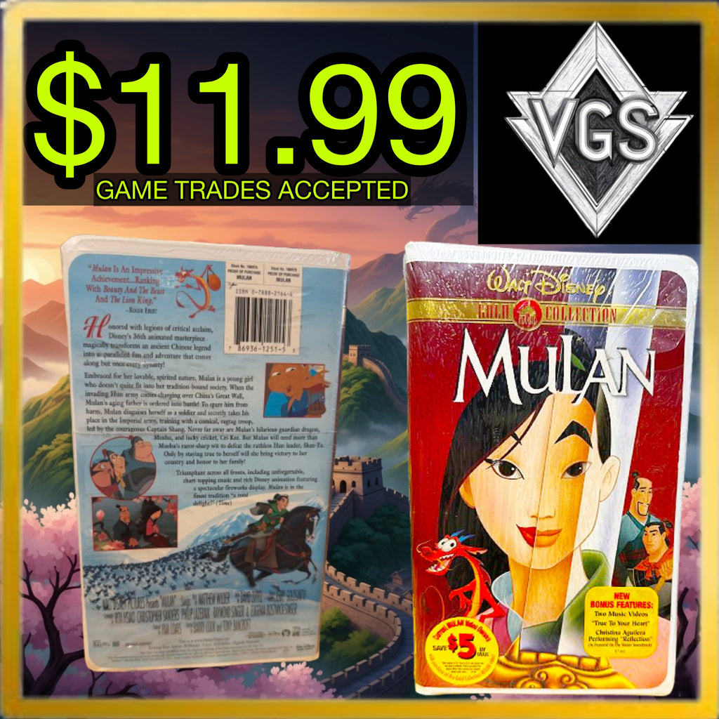 *SEALED* Disney’s Mulan Gold Classic Collection VHS 1998