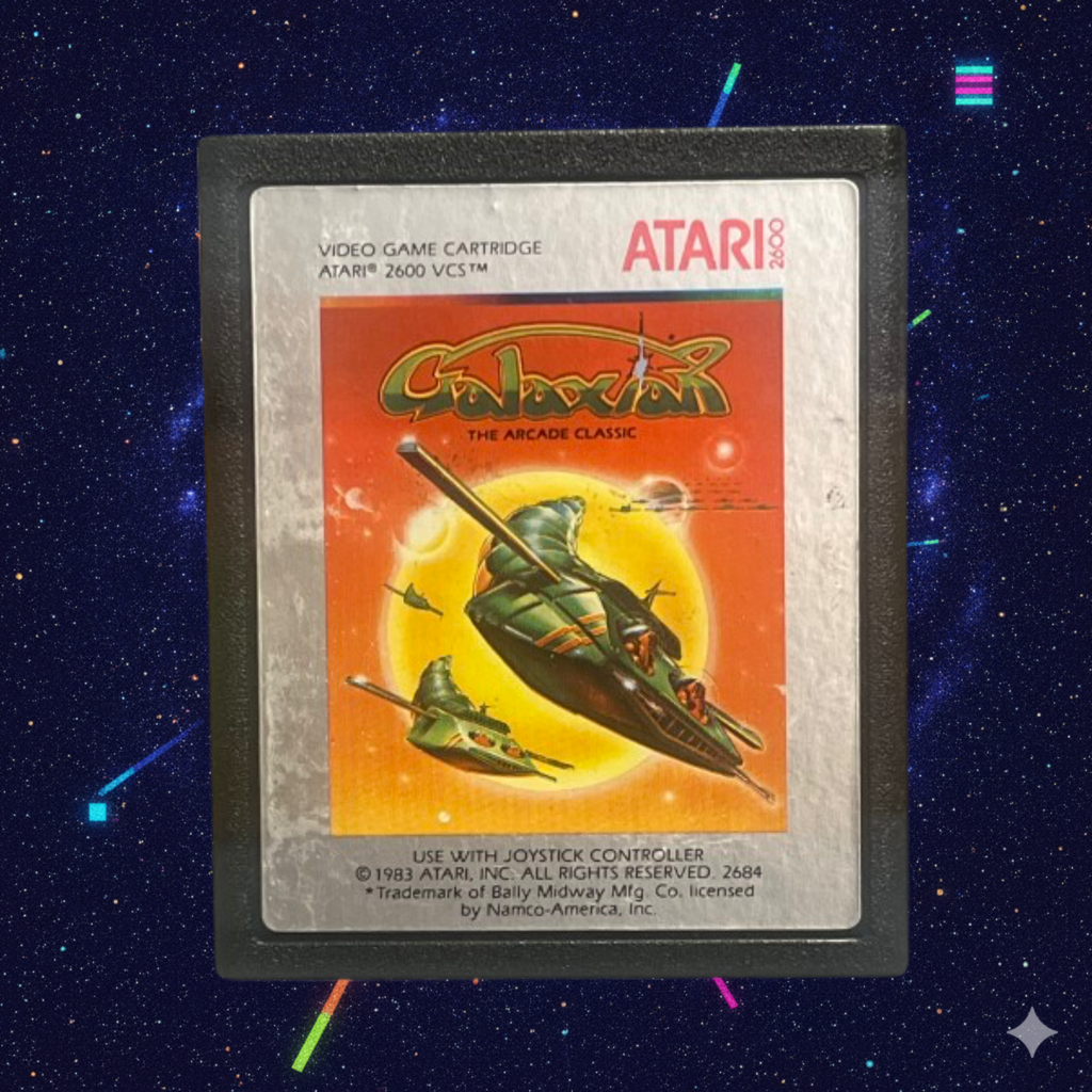 Atari 2600 Galaxian Game Cartridge 1983 VCS Namco Midway Loose