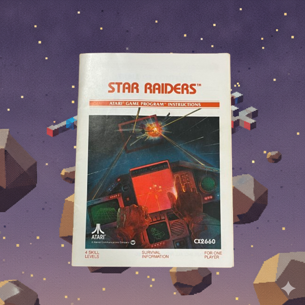 Atari Star Raiders CX2600 Atari 2600 Game Cartridge 1982 Vintage