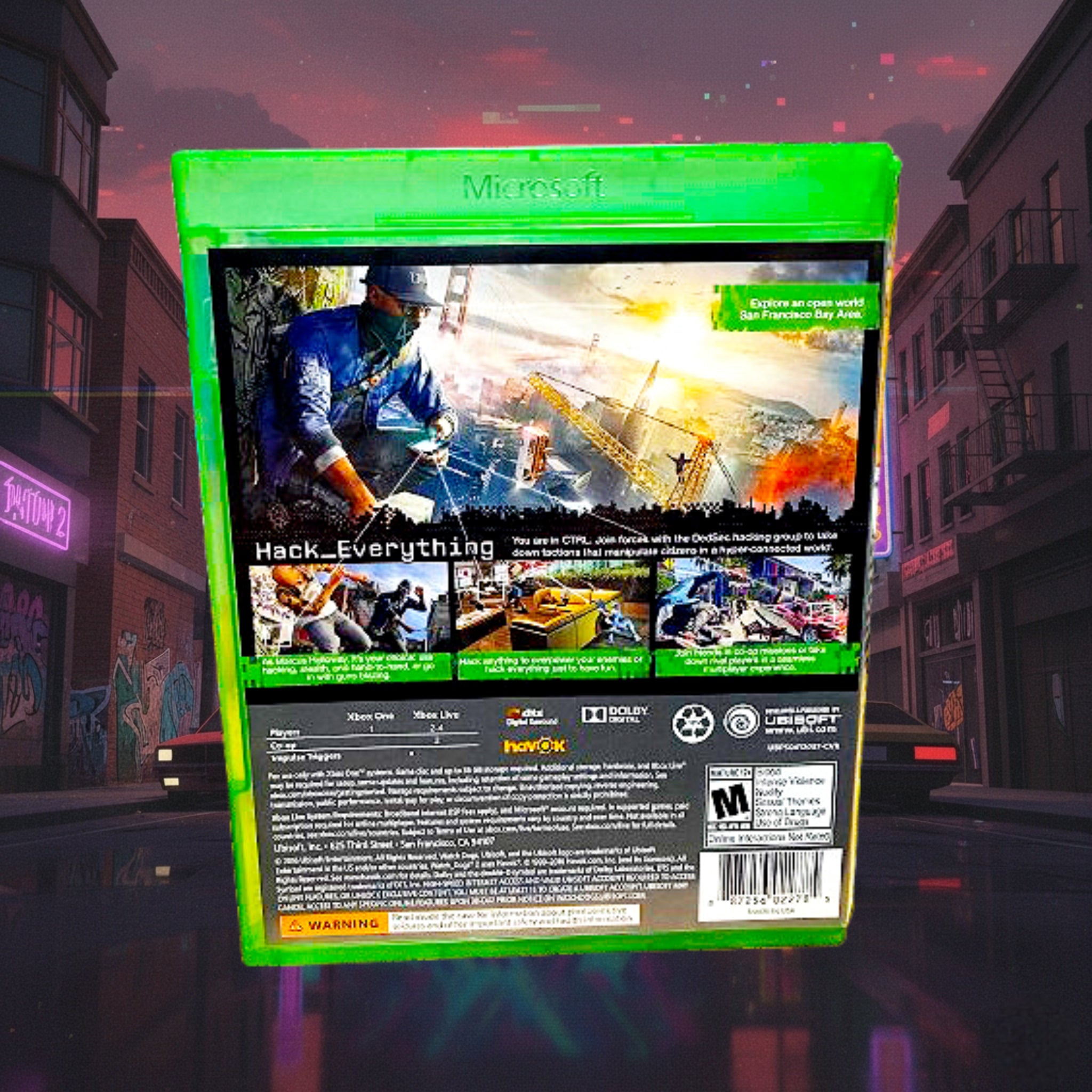 *CLASSIC* Watch Dogs 2 Xbox One 2016