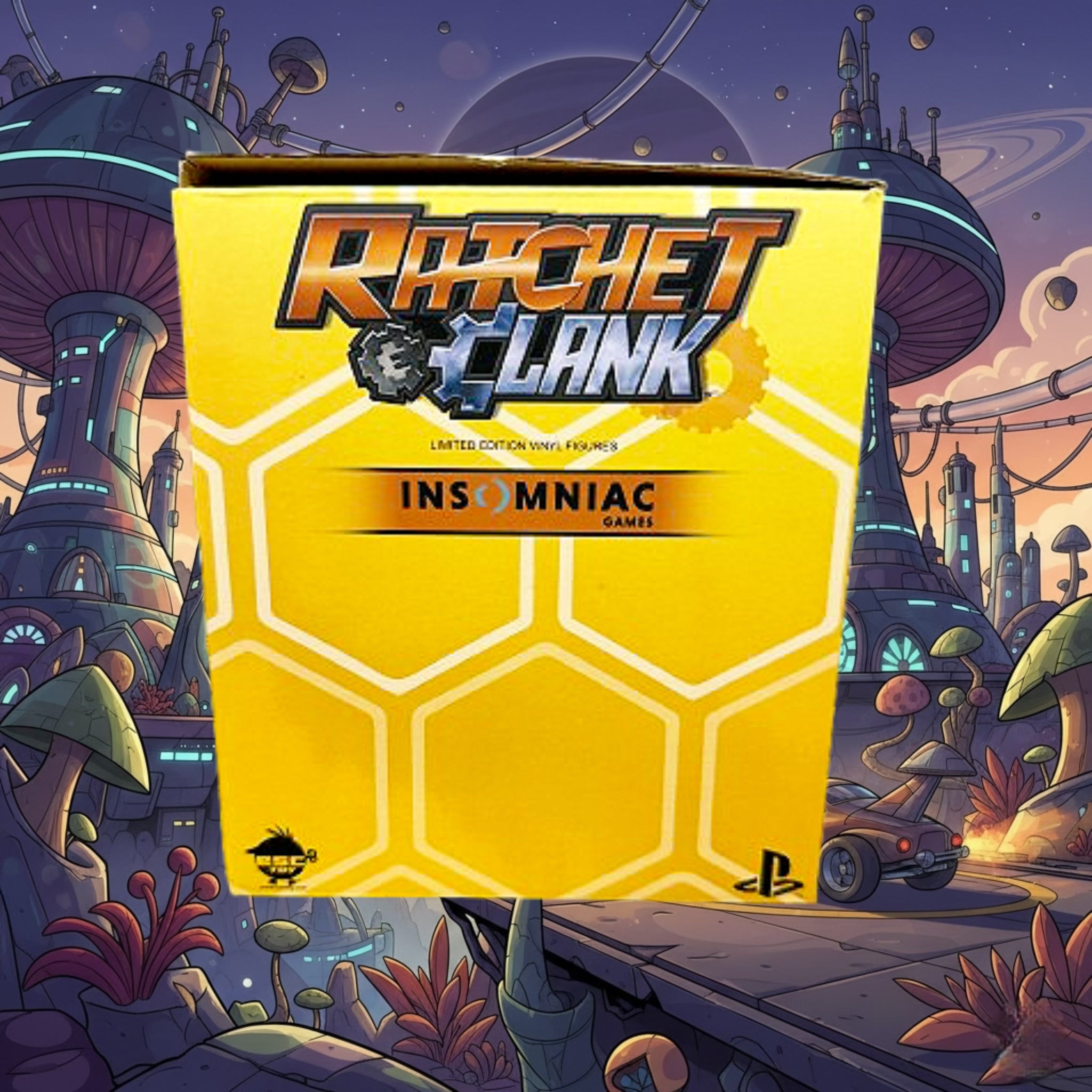 *CIB* Ratchet & Clank: Into the Nexus Limited Edition Vinyl Figures 2013