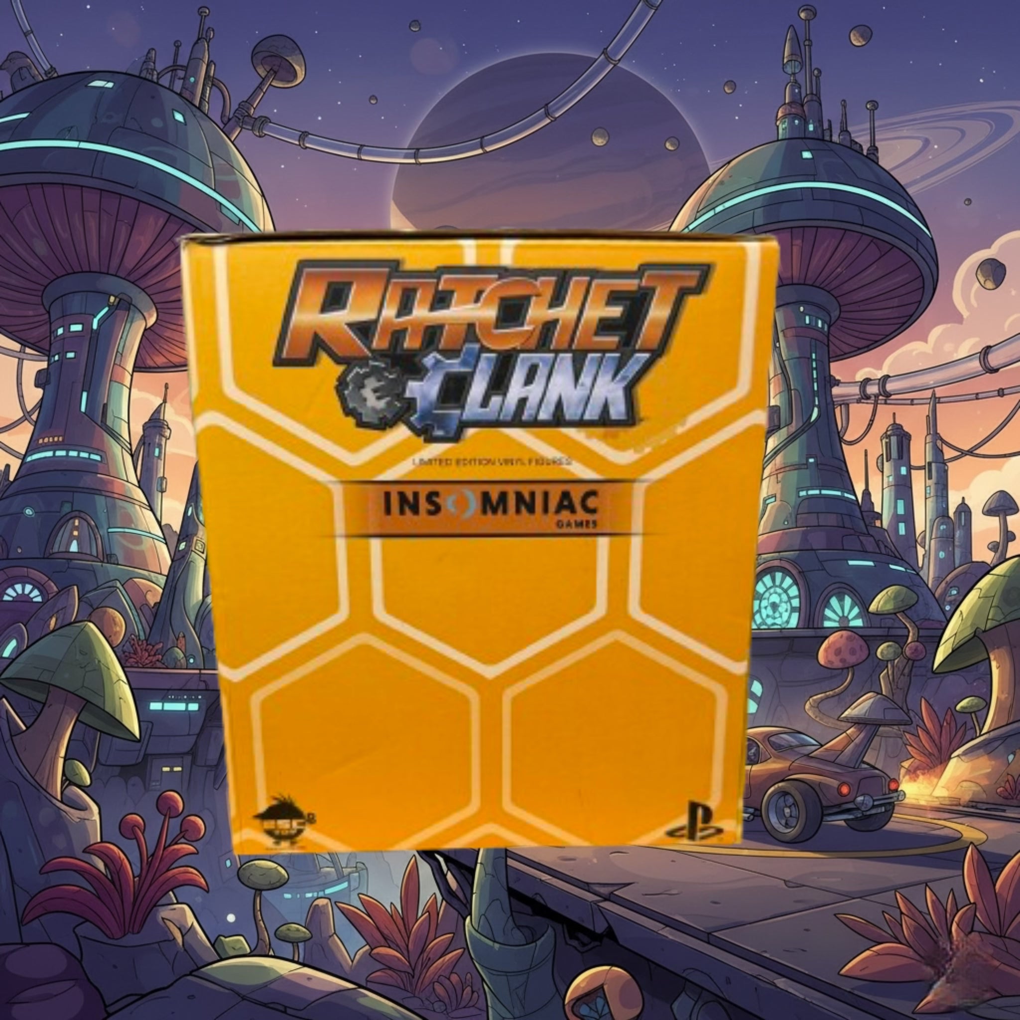 *CIB* Ratchet & Clank: Into the Nexus Limited Edition Vinyl Figures 2013