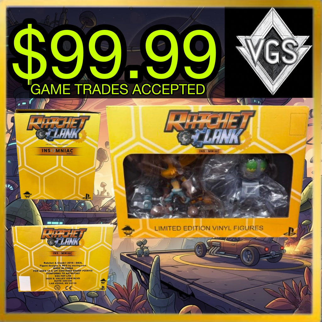 *CIB* Ratchet & Clank: Into the Nexus Limited Edition Vinyl Figures 2013