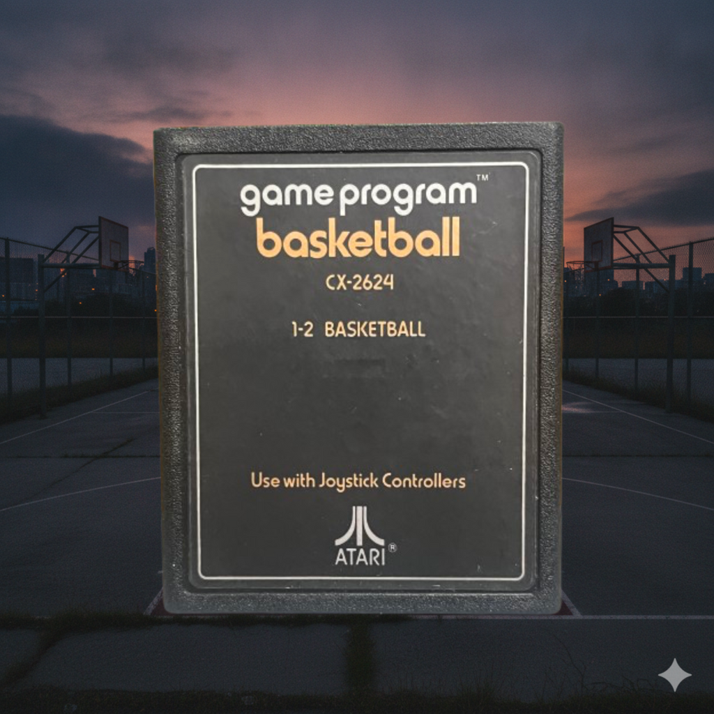 Atari Basketball CX-2624 Atari 2600 Video Game Cartridge 1978