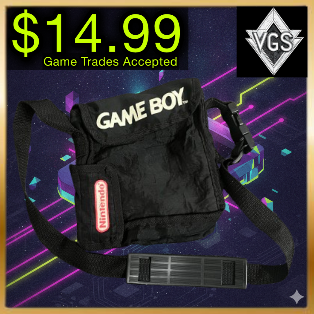 Nintendo Game Boy Carrying Case Shoulder Bag Travel Storage OEM Black