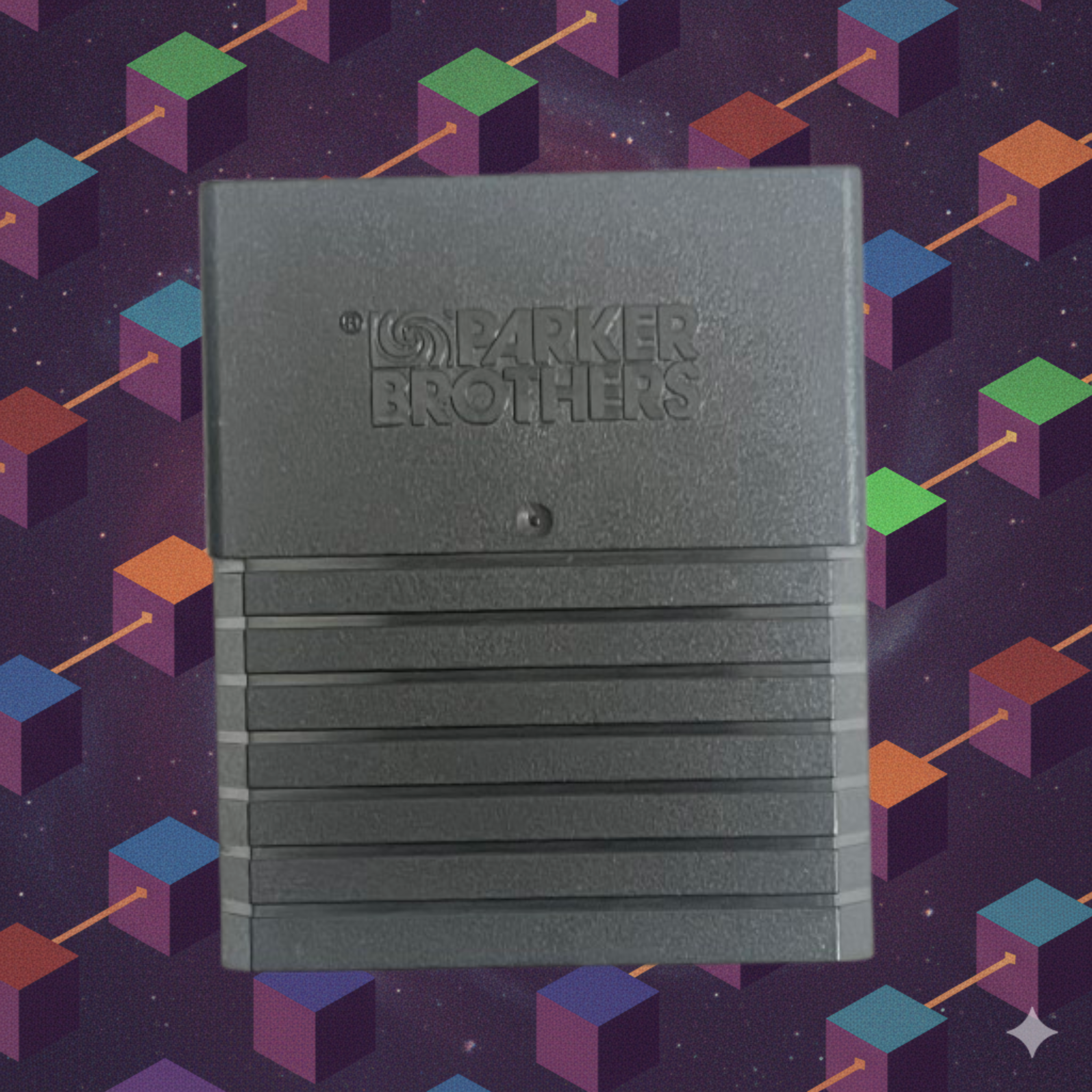 Q*bert Atari 2600 Cartridge Vintage Parker Brothers 1983 Video Game