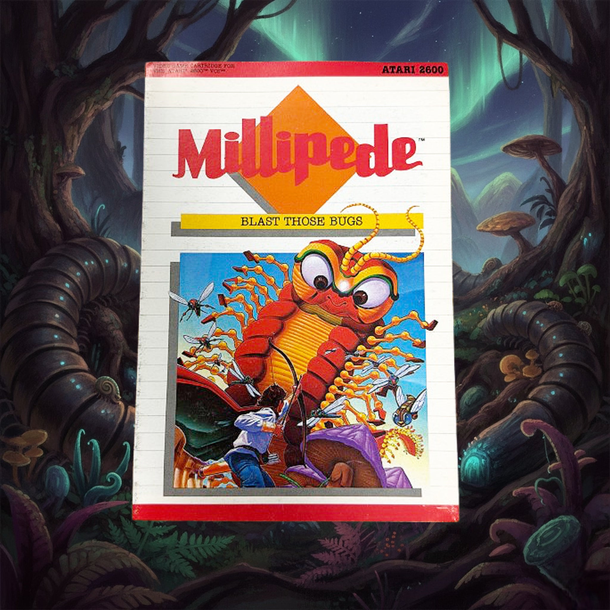 Atari 2600 Millipede Game Cartridge Box 1984 Video Game Box Only
