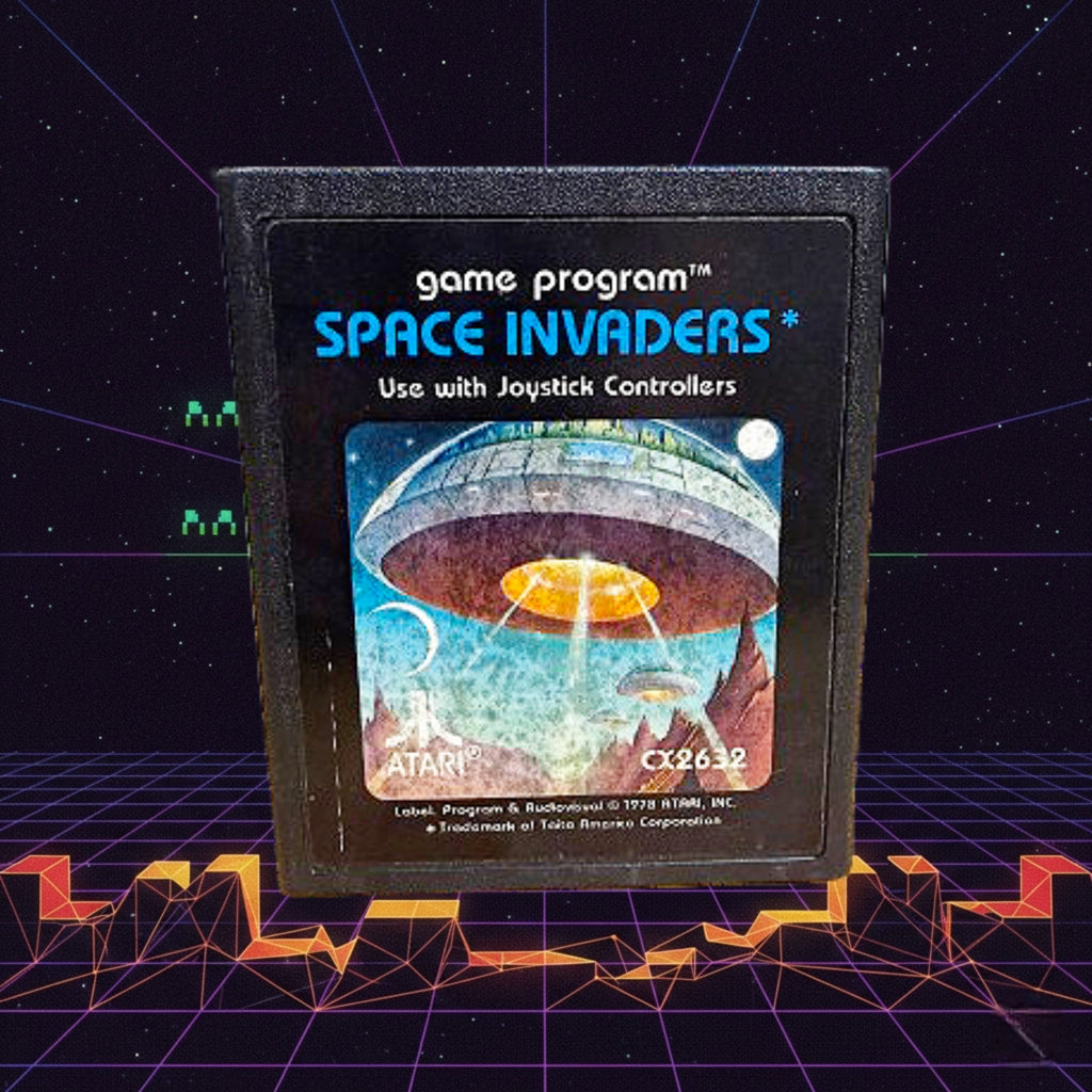 Atari Space Invaders CX2632 Atari 2600 Game Cartridge 1980 Vintage