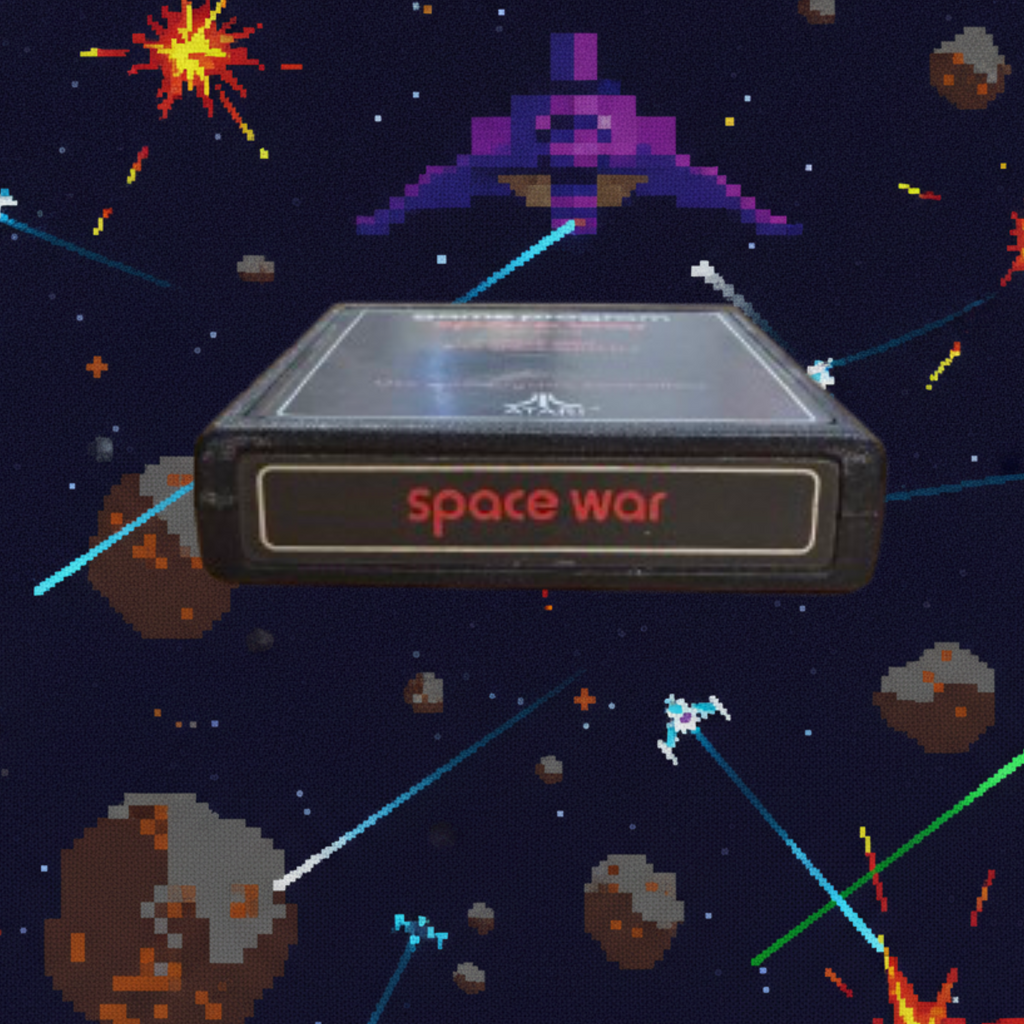 Atari Space War CX2604 Atari 2600 Video Game Cartridge 1978 Vintage
