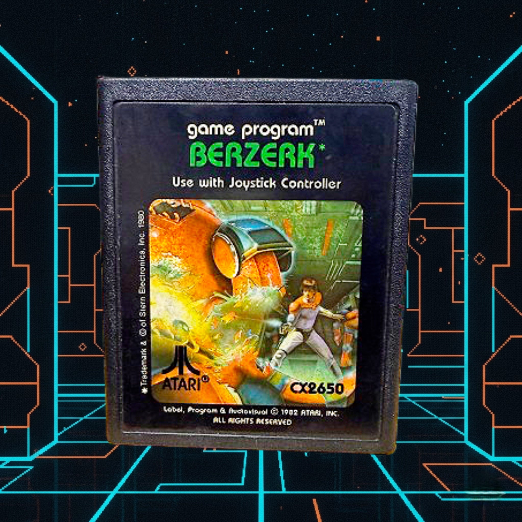 Atari 2600 Berzerk CX2650 Cartridge 1982 Video Game Cartridge Only