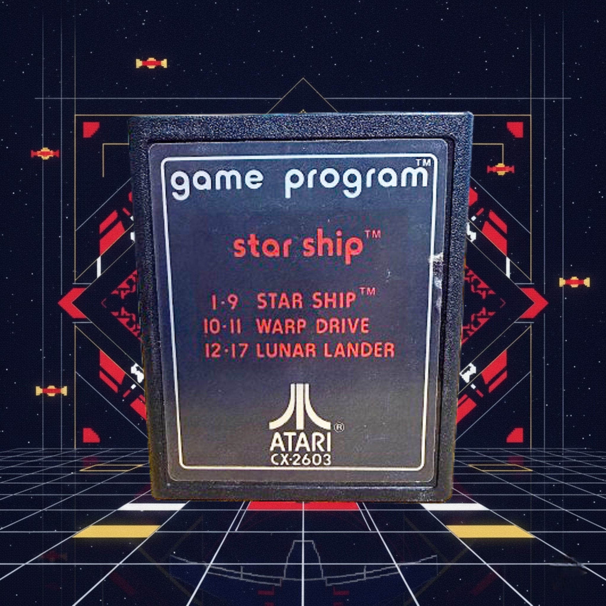 Atari Star Ship CX2603 Atari 2600 Game Cartridge 1977 Tested Retro