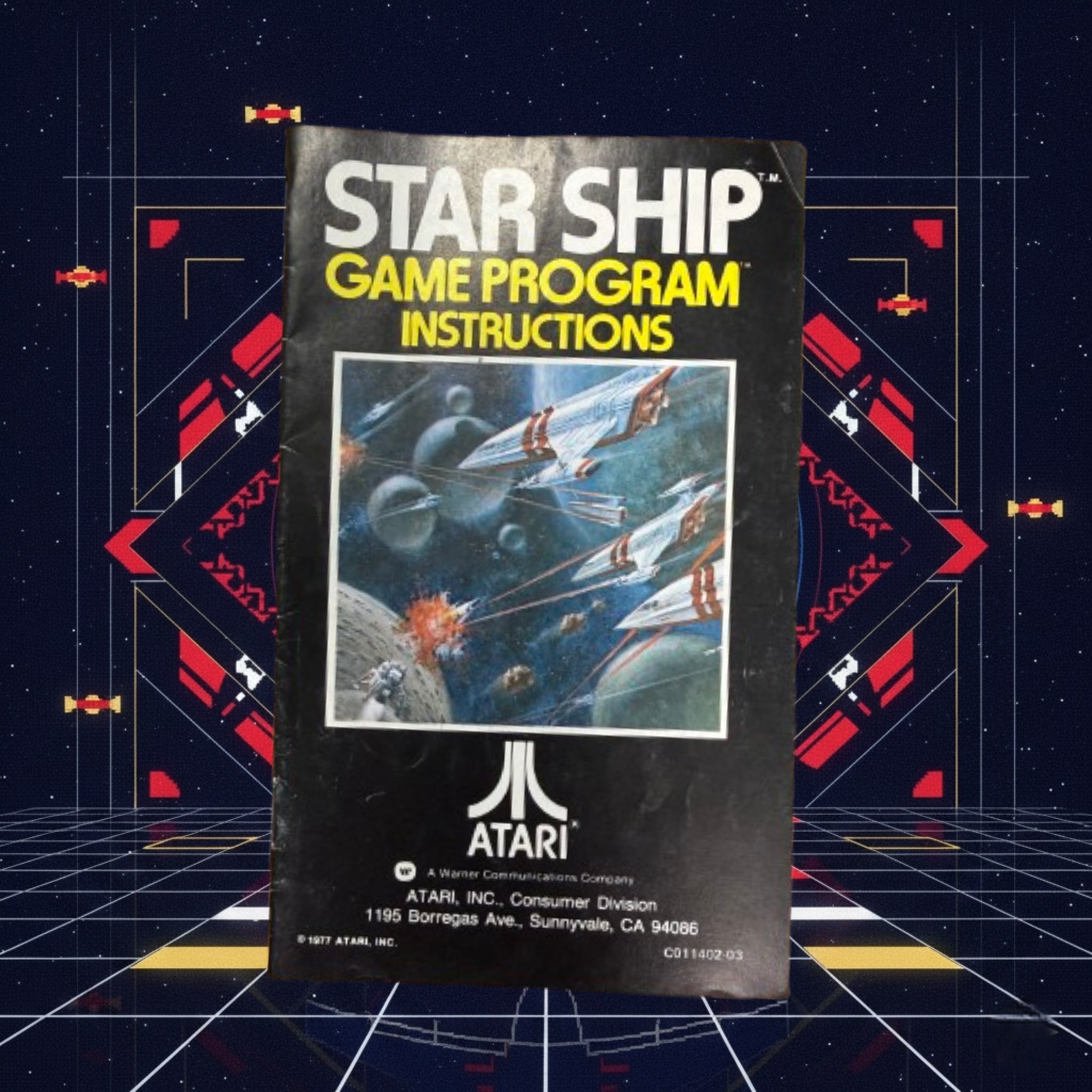 Atari Star Ship CX2603 Atari 2600 Game Cartridge 1977 Tested Retro